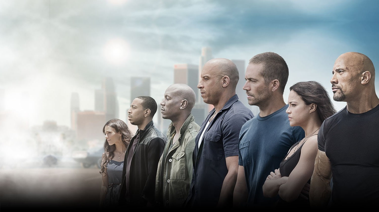 Ludacris, males, men, 720P, people, group, movies, Paul Walker, group of people, Dwayne Johnson, mid adult, watching, mature adult, Tyrese Gibson, coworker, HD Wallpaper