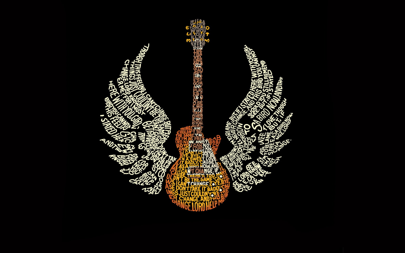 hd, 720P, illustration, music, guitar, brown, HD Wallpaper