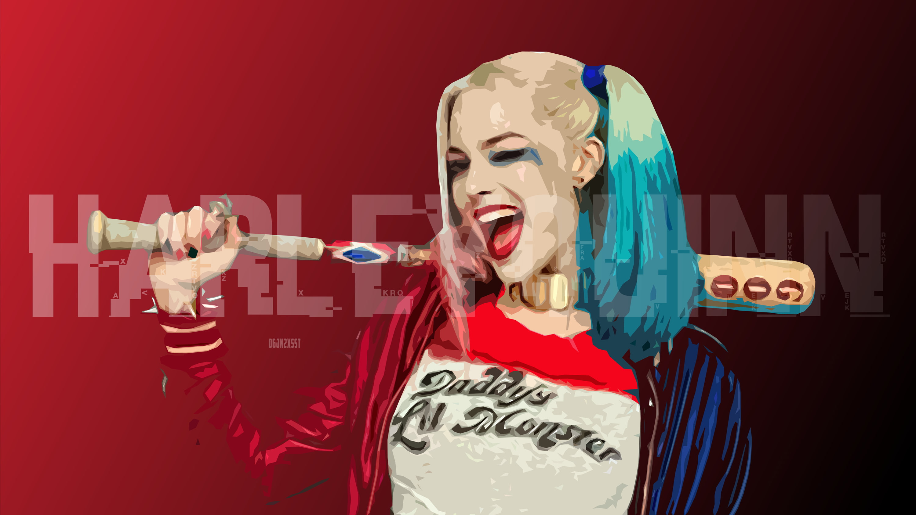 Artistic, Movie, Harley Quinn, Digital Art, Margot Robbie, Suicide Squad, 2K, HD Wallpaper