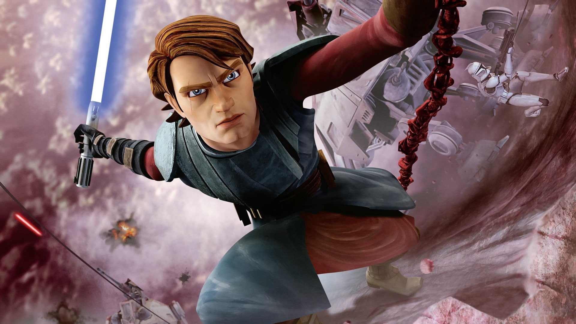 Star Wars: The Clone Wars, Jedi, 1080P, Lightsaber, Glove, Blue Lightsaber, Anakin Skywalker, Star Wars, Belt, HD Wallpaper