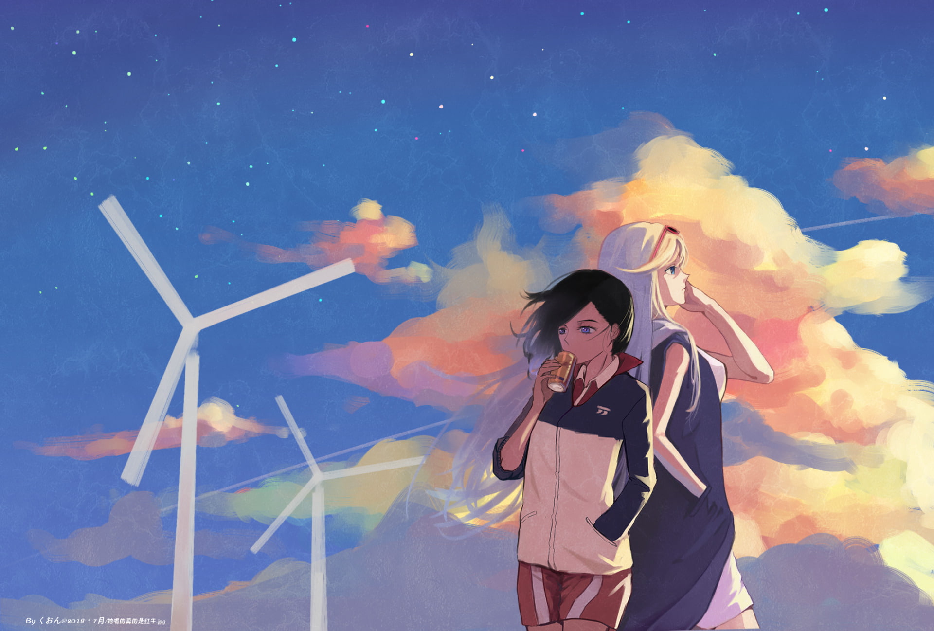Hanebado!, 1080P, Connie Christensen, Anime, HD Wallpaper