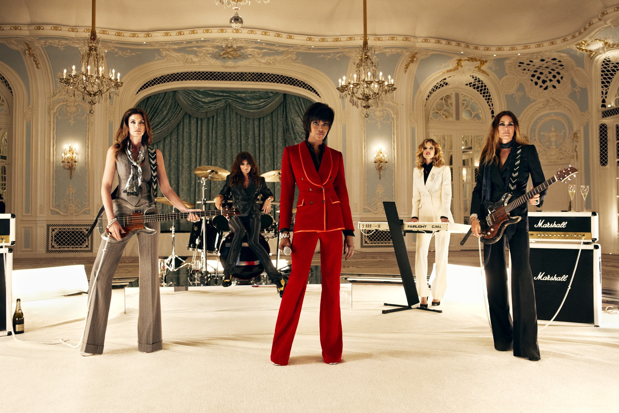 Duran Duran, Naomi Campbell, Helena Christensen, Eva Herzigova, Yasmin LeBon, Cindy Crawford, 1080P, HD Wallpaper