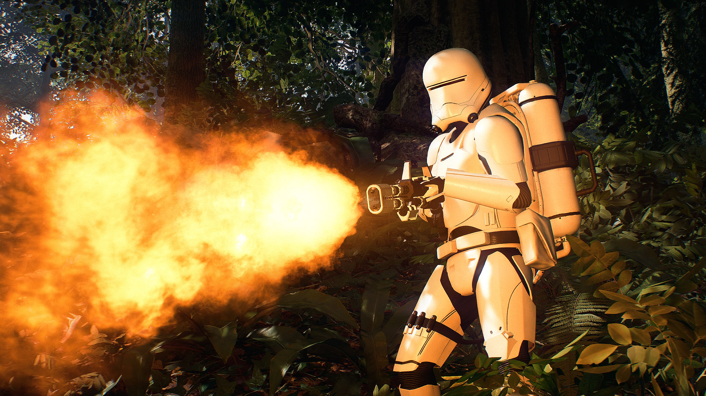 Star Wars Battlefront II (2017), Star Wars, Flametrooper, Takodana (Star Wars), 1080P, HD Wallpaper