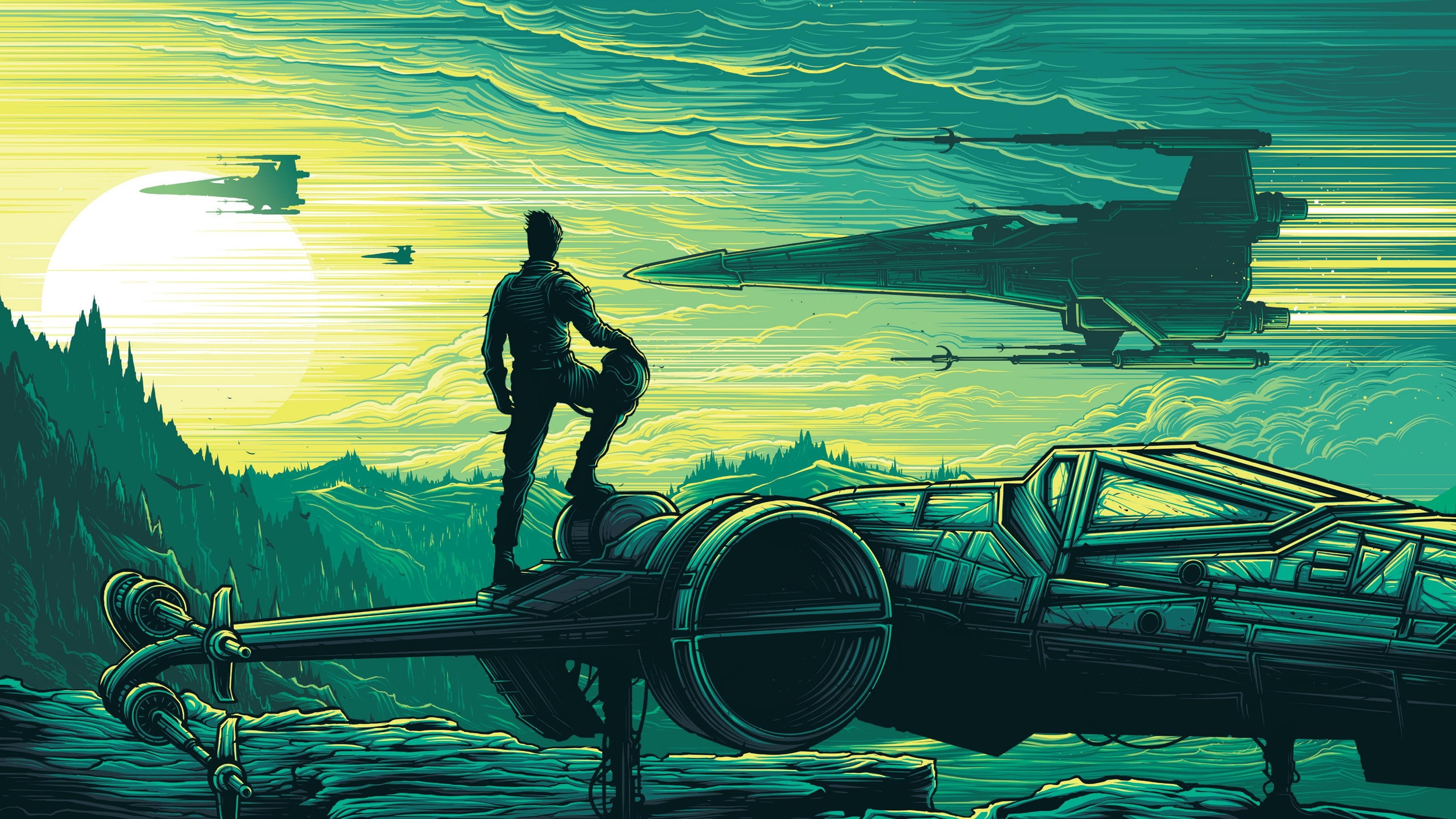 4K, star wars episode vii the force awakens star wars dan mumford, HD Wallpaper