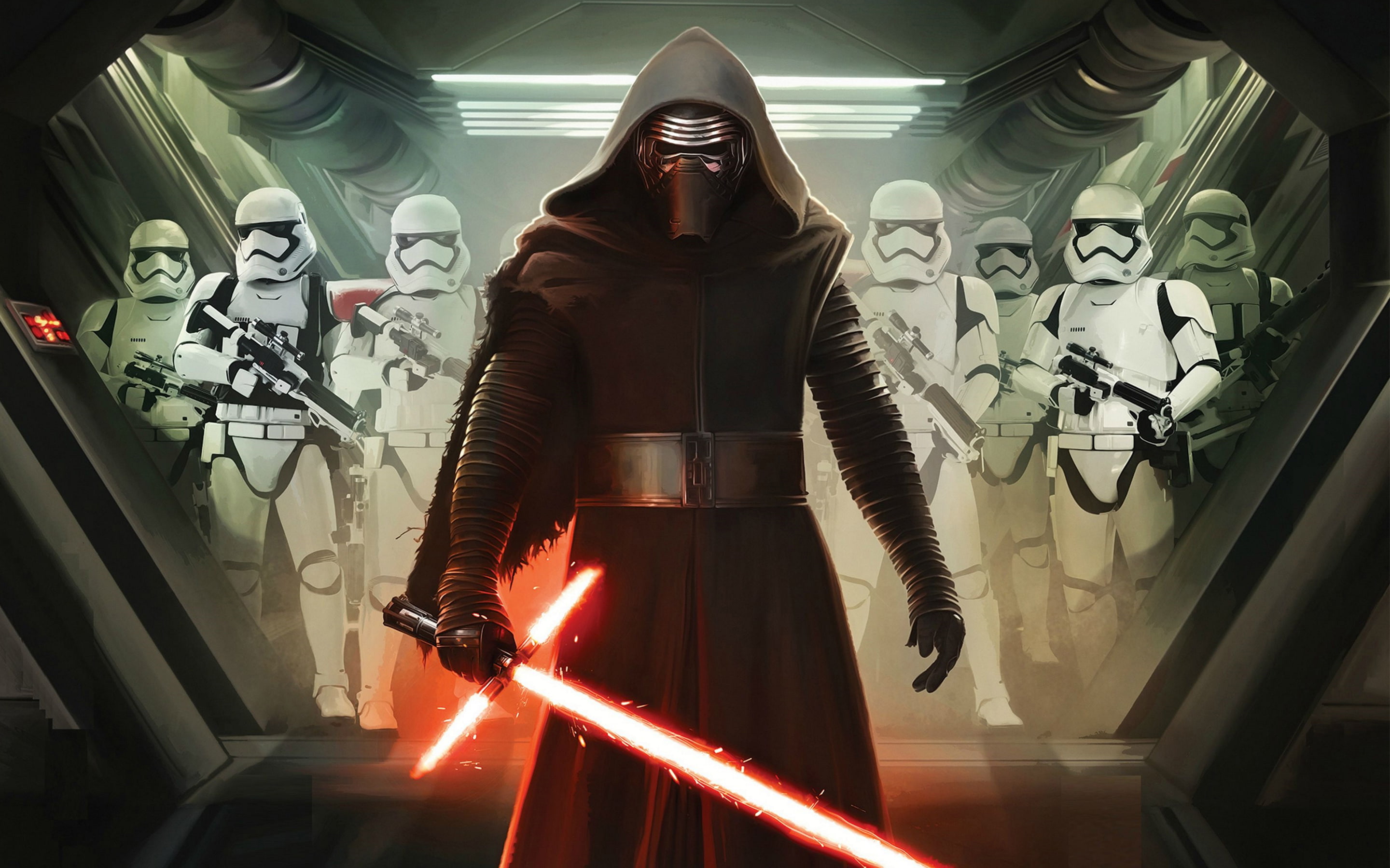 Kylo, Stormtroopers, 2K, First, Order, ren, HD Wallpaper