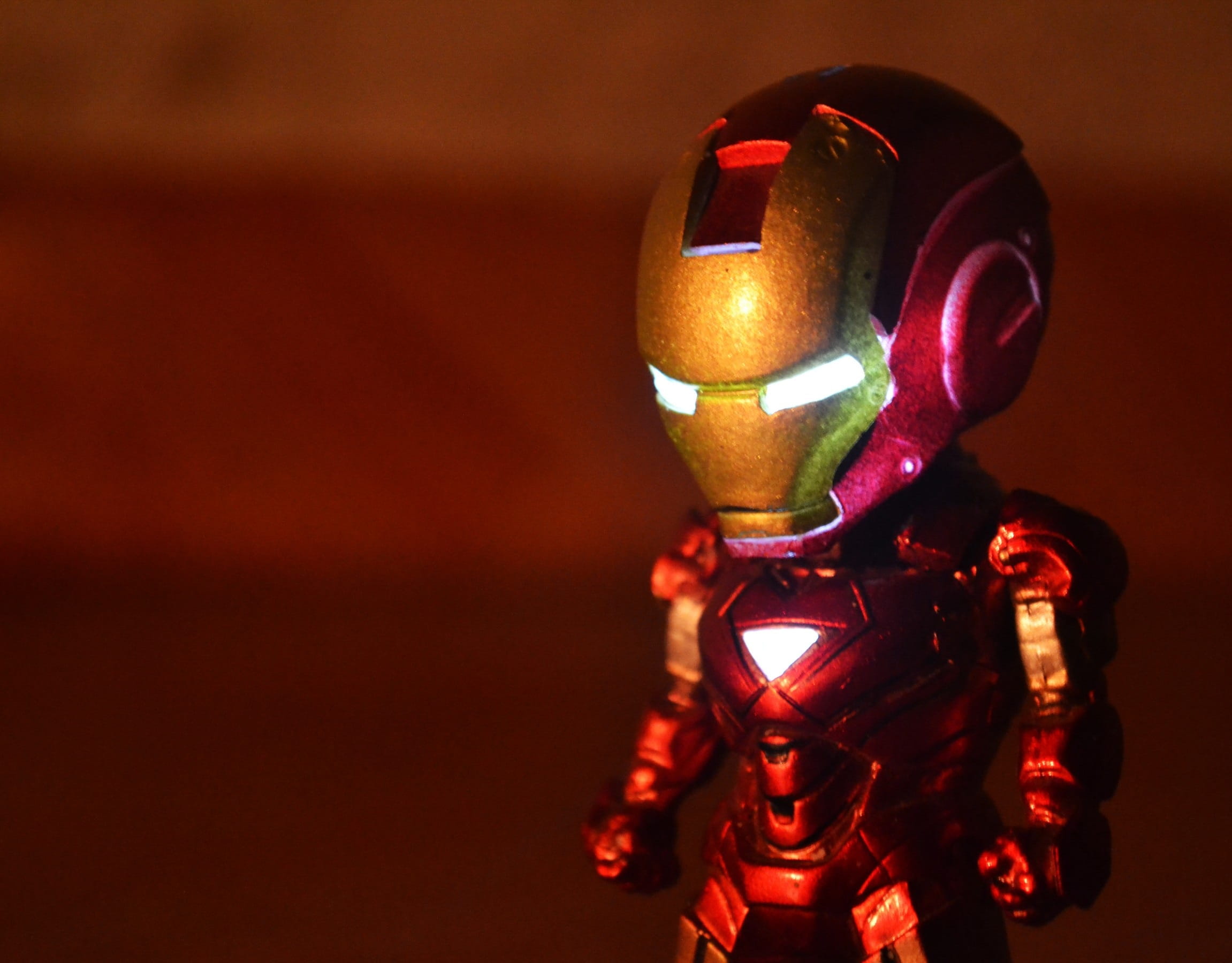 character, Robotic, protection, helmet, technology, lighting equipment, still life, selective focus, photography, light, single object, Toy, action, Superhero, HD Wallpaper