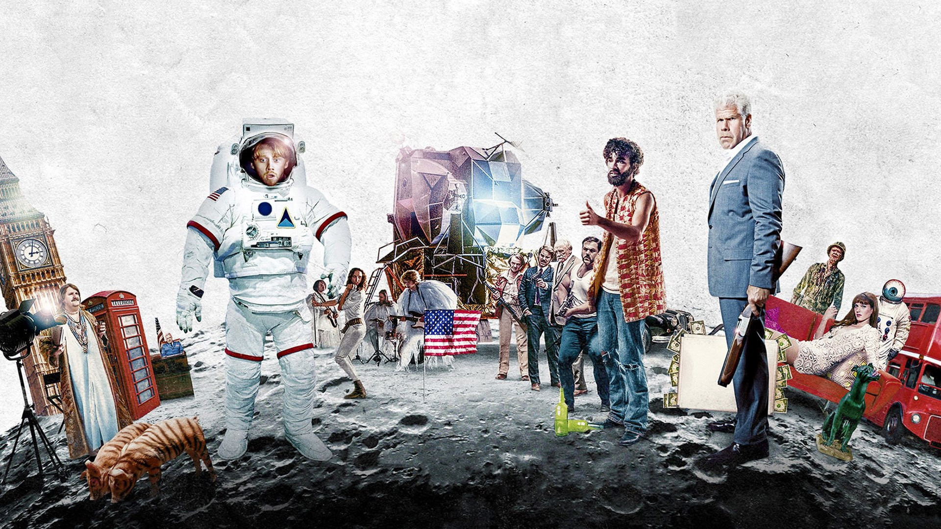 males, occupation, togetherness, day, moonwalkers, standing, 1080P, mid adult men, casual clothing, group of people, group, art and craft, creativity, HD Wallpaper
