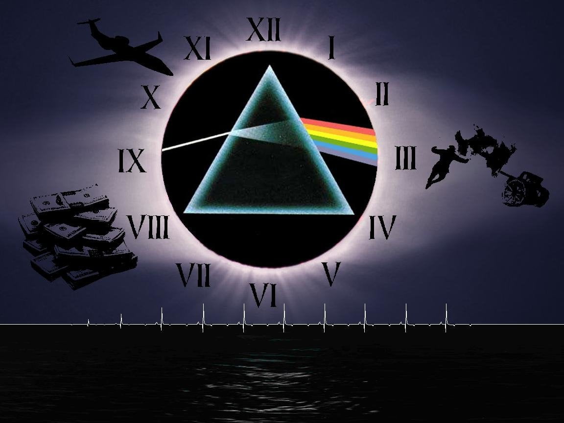 transportation, side, flying, digital composite, Pink Floyd, technology, Band (Music), multi colored, science, airplane, travel, pink, studio shot, dark, HD Wallpaper