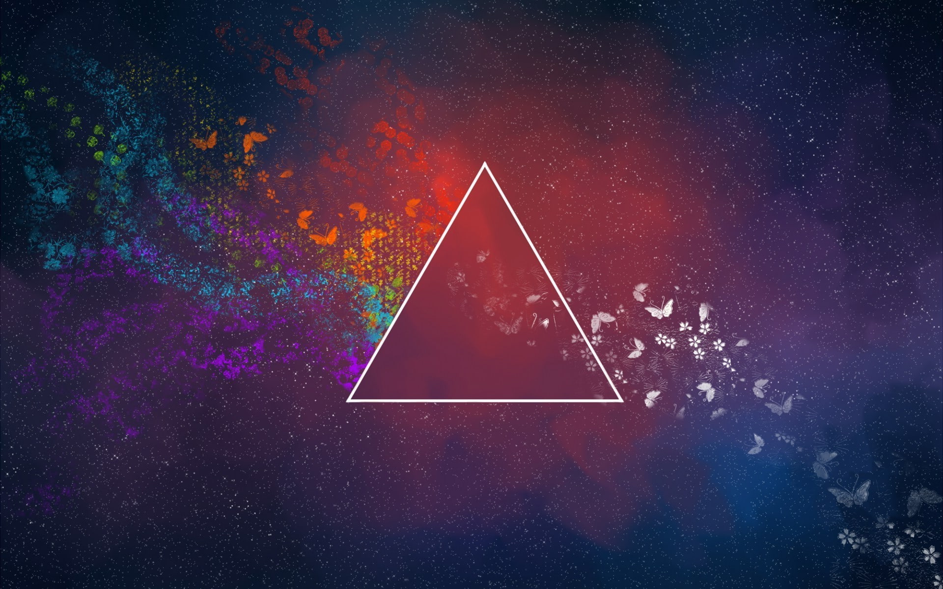constellation, creativity, astrology, triangle shape, shape, milky way, sky, star - space, laser, astronomy, 1080P, science, nature, no people, outdoors, HD Wallpaper
