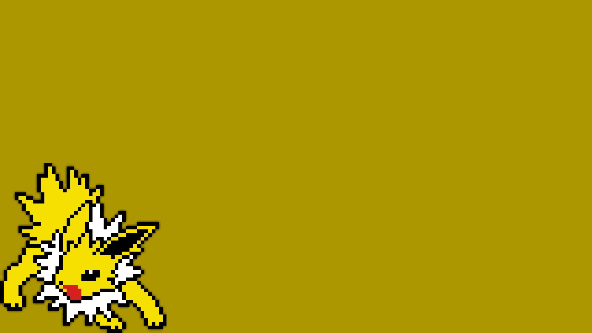 Pixel Art, Pixels, Joltion, 1080P, Jolteon, HD Wallpaper