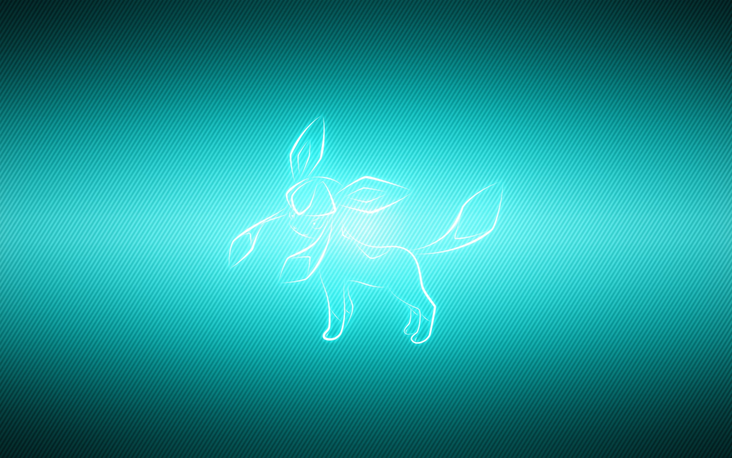 pet, 2K, animal, glaceon, pokemon, HD Wallpaper