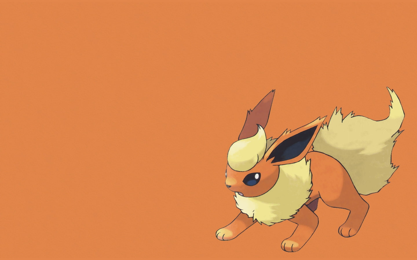 hd, 720P, Fire, cute, anime, pokemon, art, Flareon, HD Wallpaper