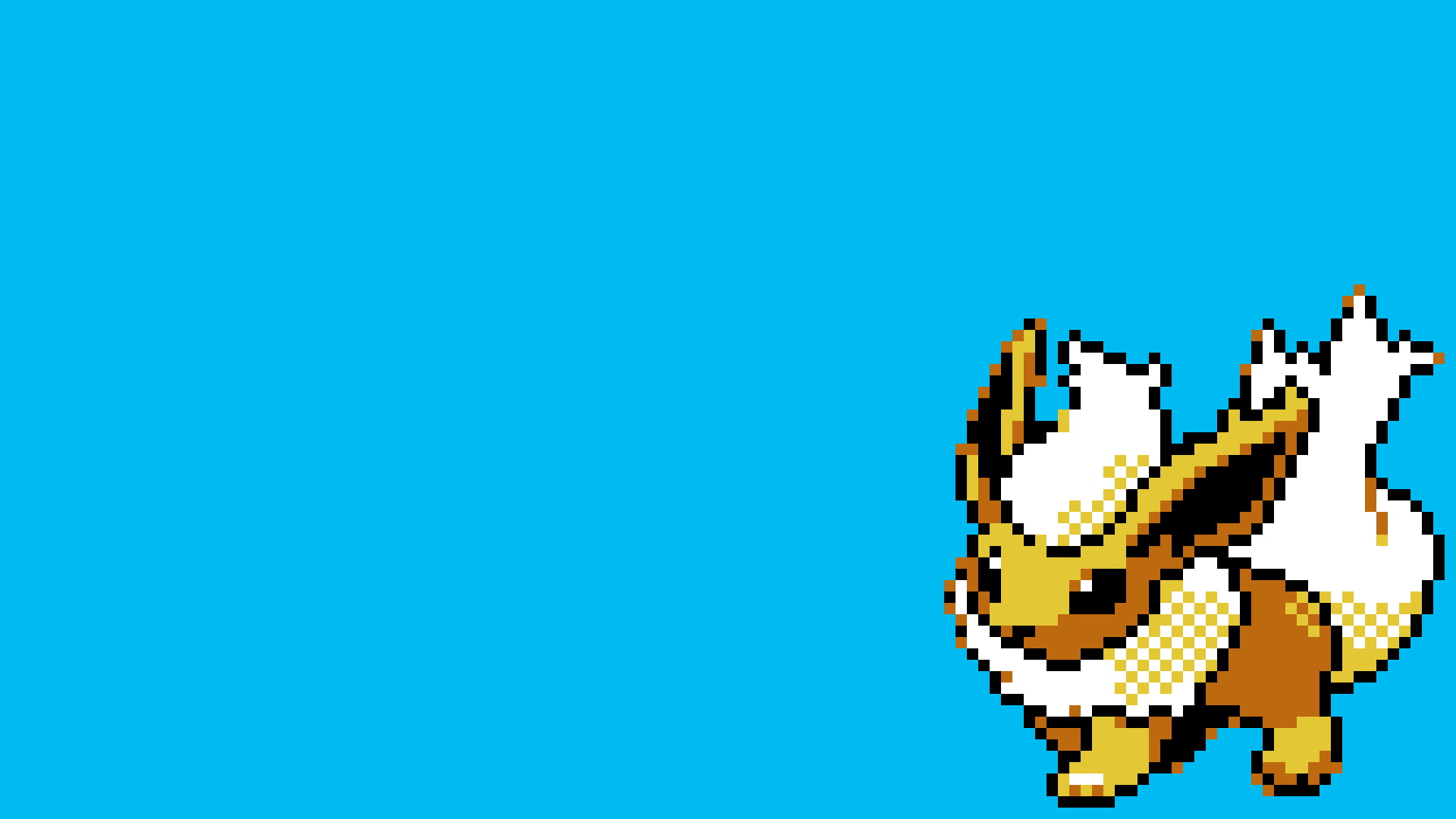 Flareon, Pixels, pokemon, Pixel Art, 1080P, HD Wallpaper