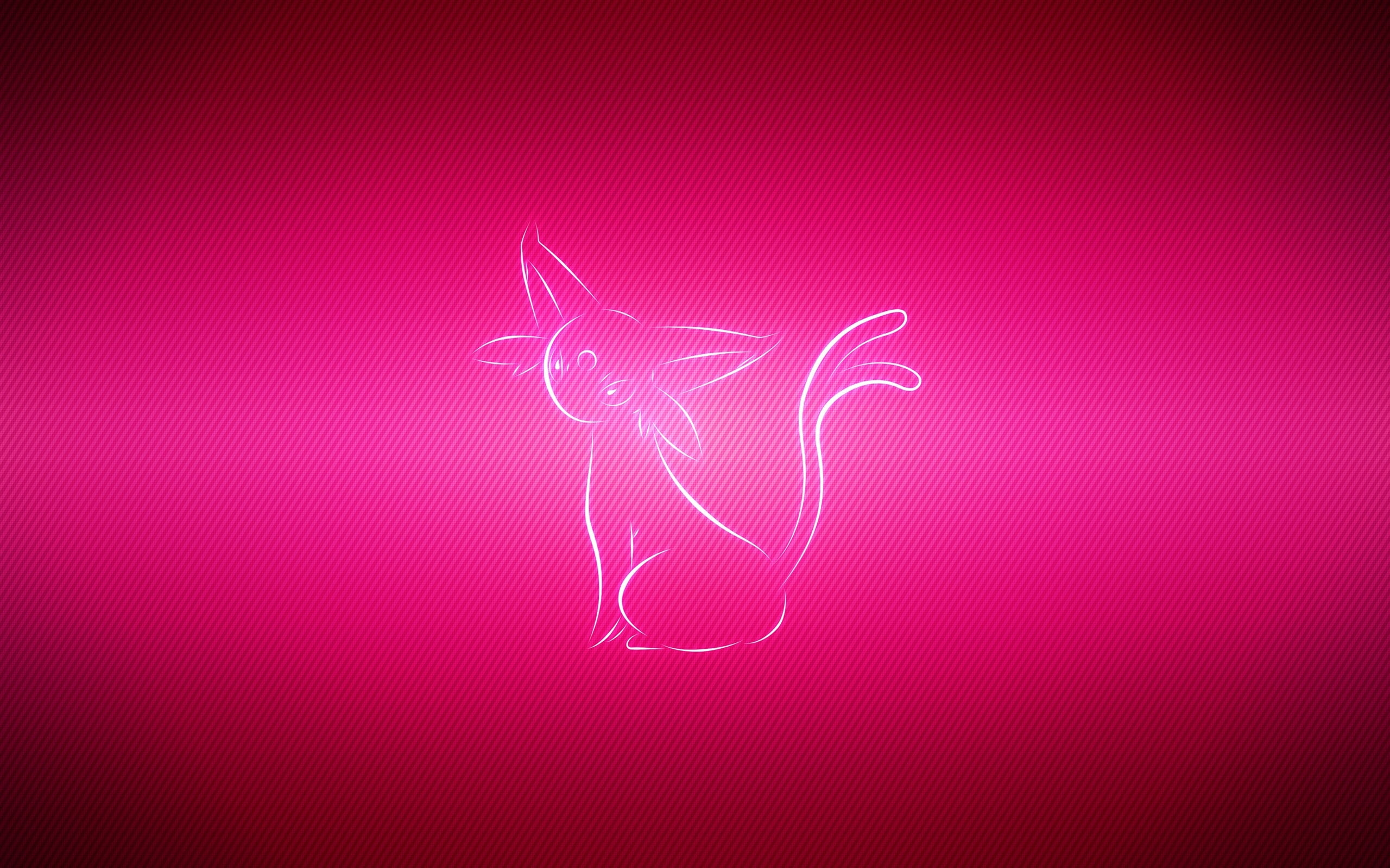 espeon, pink, pokemon, 2K, HD Wallpaper