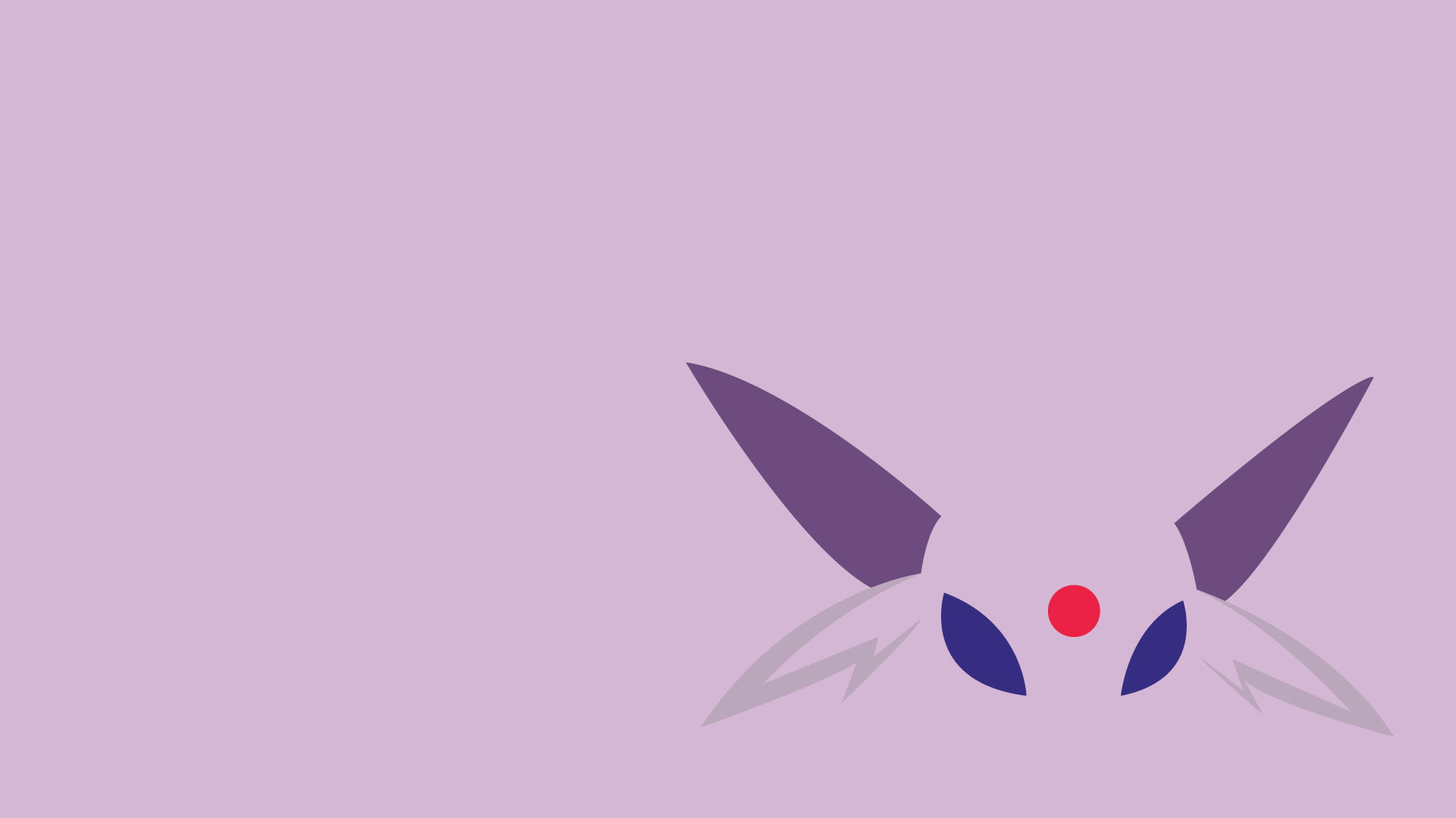 simple background, 1080P, minimalism, background, espeon, simple, HD Wallpaper