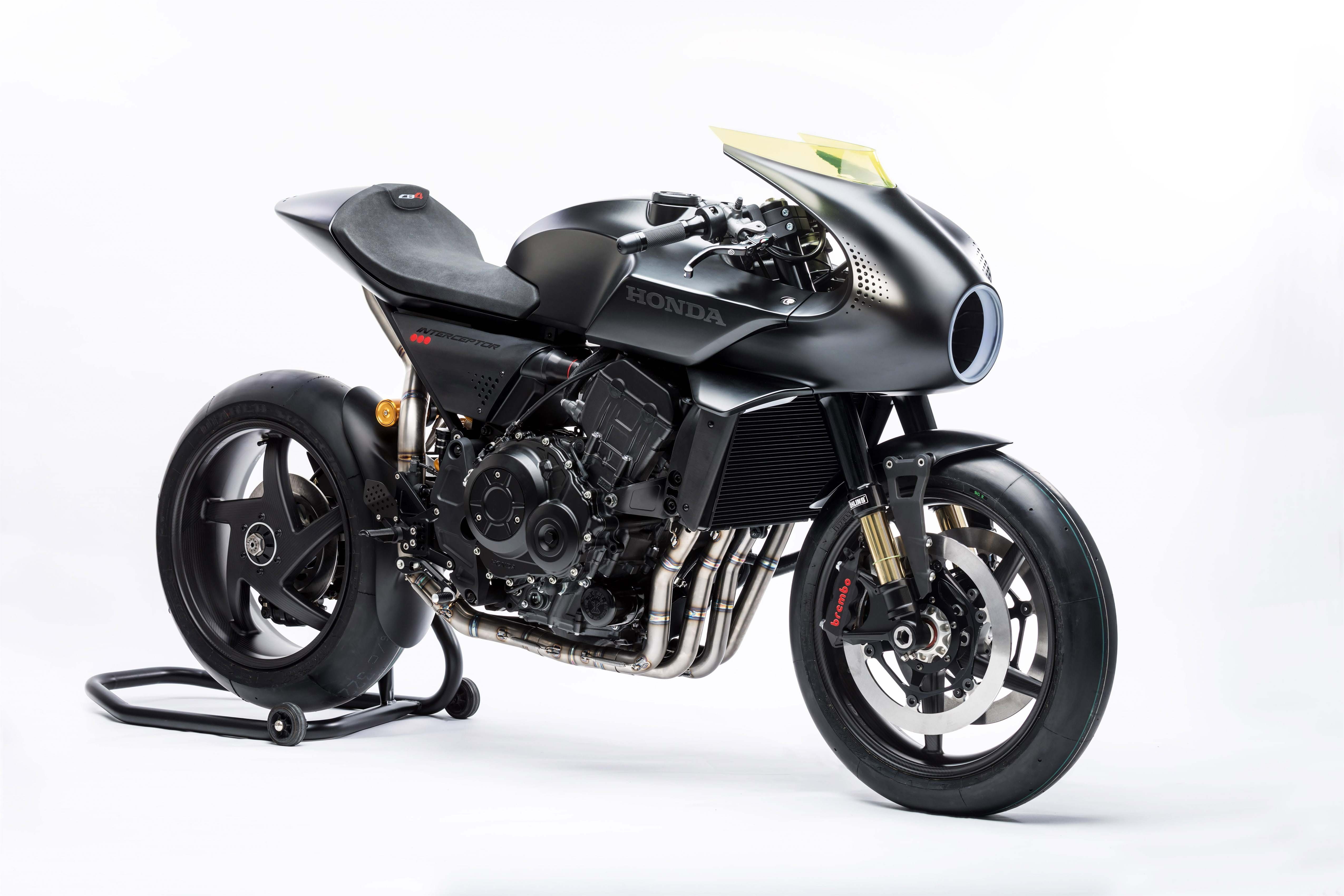 Honda CB4 Interceptor, Futuristic, Concept bikes, 4K, 4K, HD Wallpaper