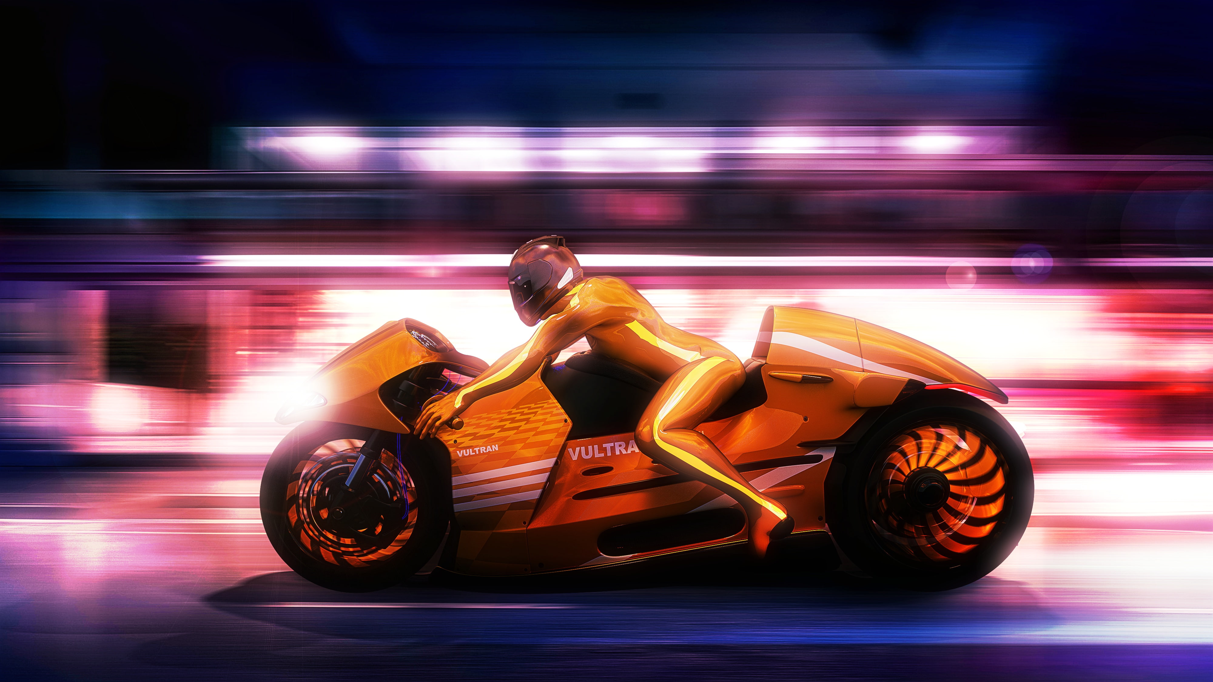 Futuristic, 4K, Vultran Type 3, Concept bikes, 4K, HD Wallpaper