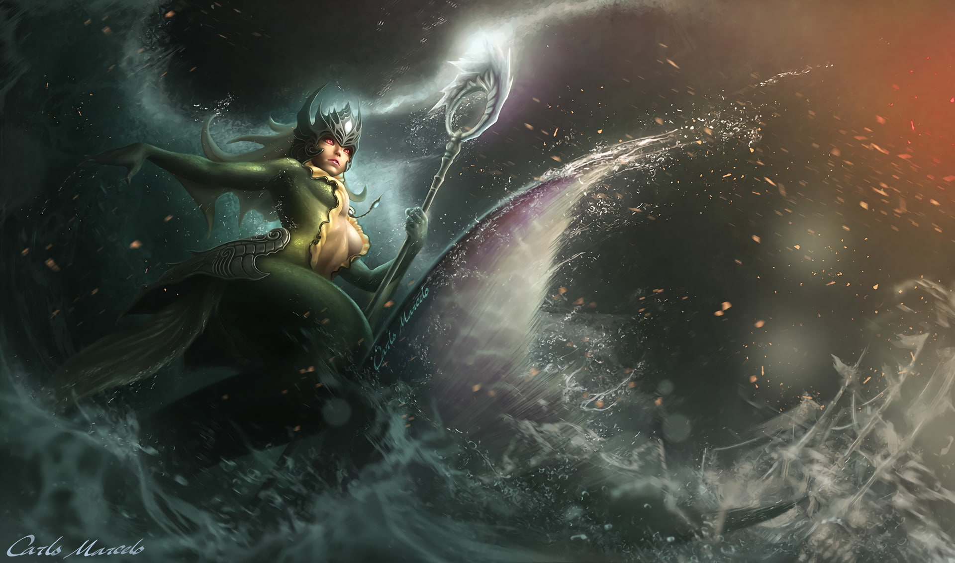Nami (League of Legends), Water, Video Game, 1080P, League Of Legends, HD Wallpaper