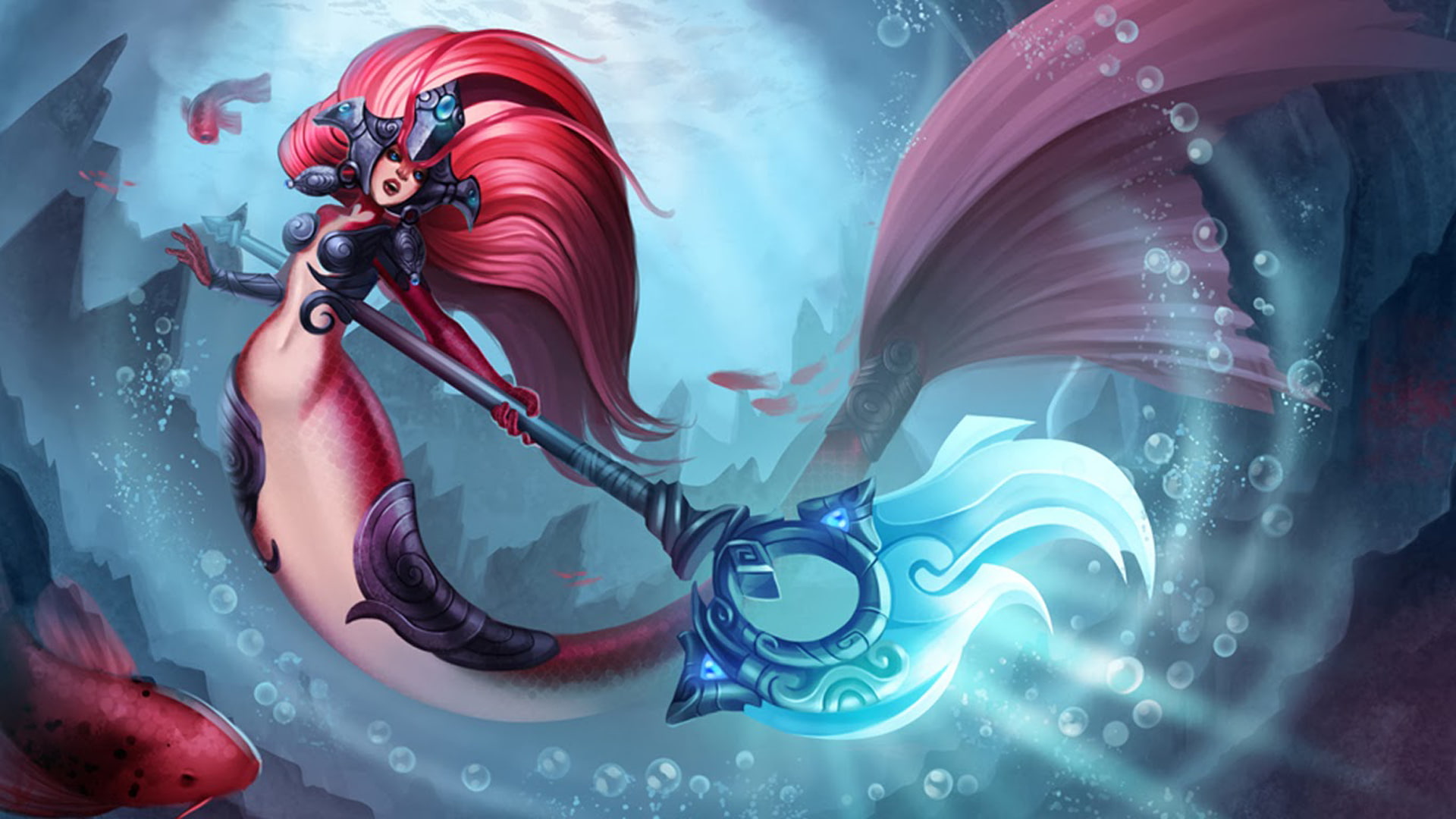 league, game, mermaid, 1080P, girl, legends, koi, hd, nami, skin, HD Wallpaper