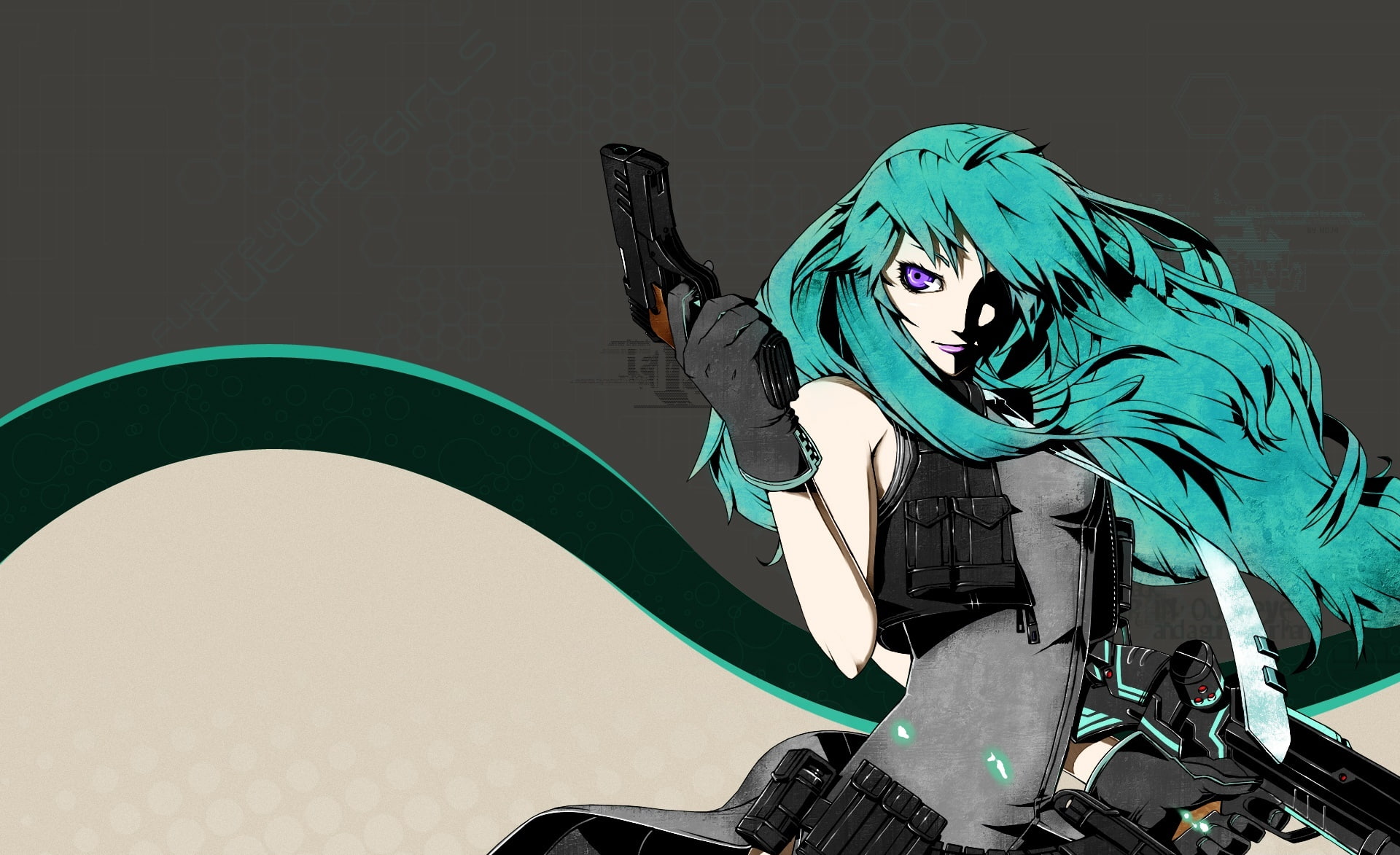 art and craft, hatsune, green, girl, disguise, illustration, 1080P, musique, fille, mouth open, miku, vocaloid, mask, leisure activity, headwear, Artistic, HD Wallpaper