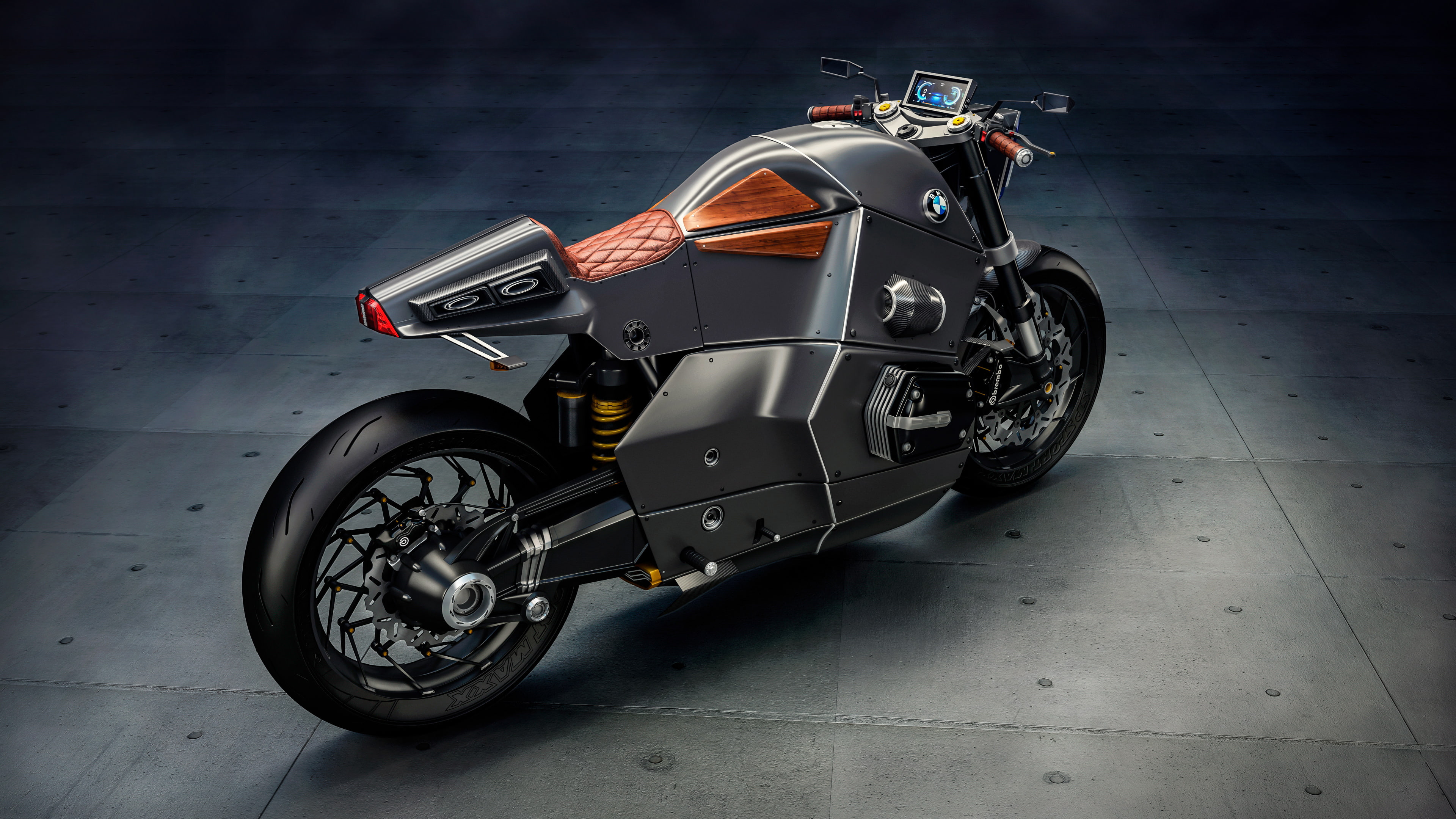 4K, BMW Urban Racer, 4K, Concept Bikes, HD Wallpaper