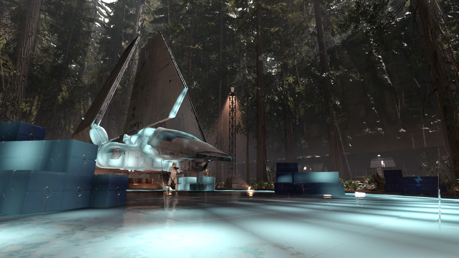 Star Wars, Lambda-class T-4a shuttle, Star Wars Battlefront (2015), Stormtrooper, Endor (Star Wars), 720P, HD Wallpaper