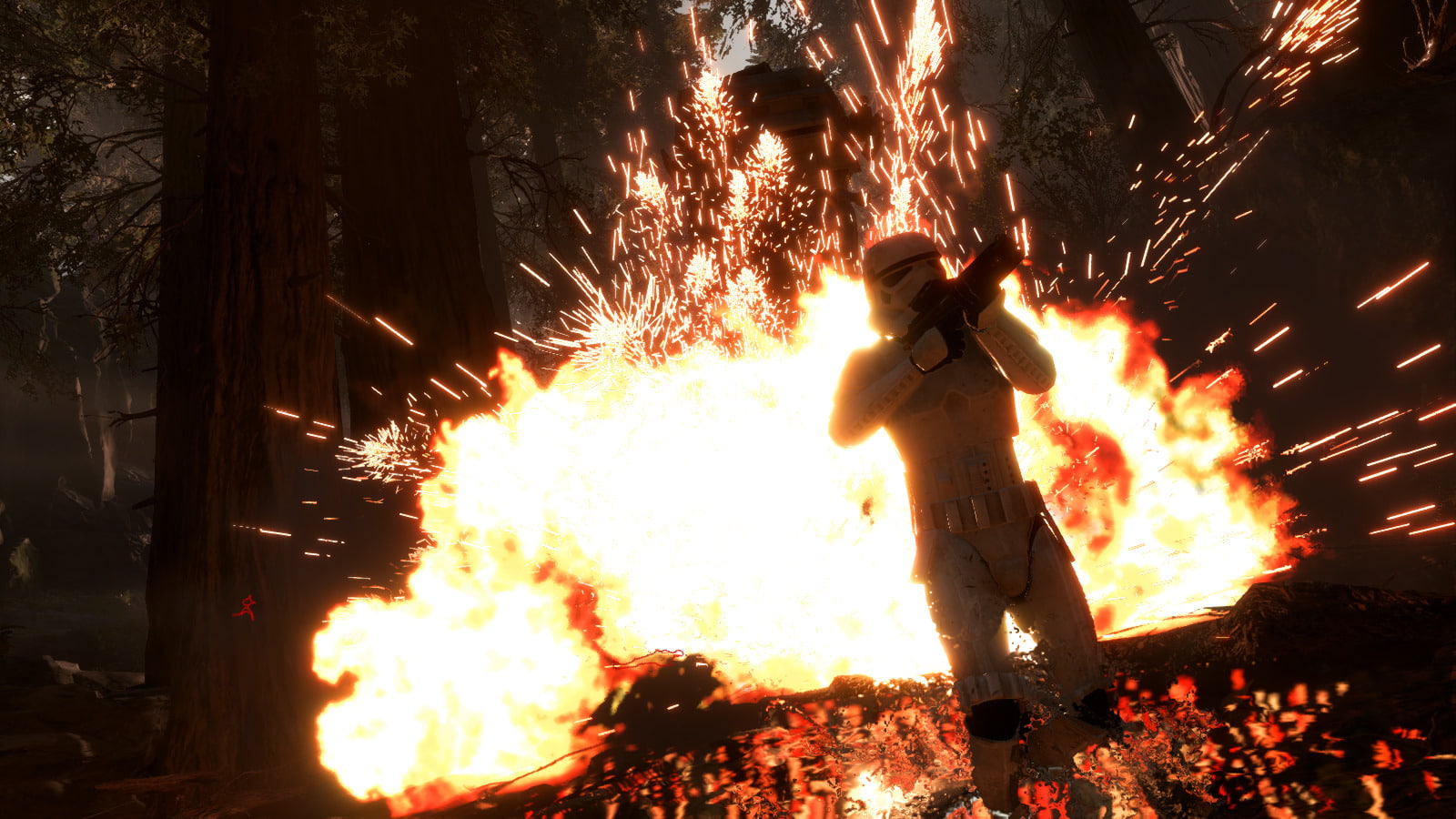 Star Wars Battlefront (2015), AT-AT Walker, Endor (Star Wars), Star Wars, Explosion, Stormtrooper, 720P, HD Wallpaper