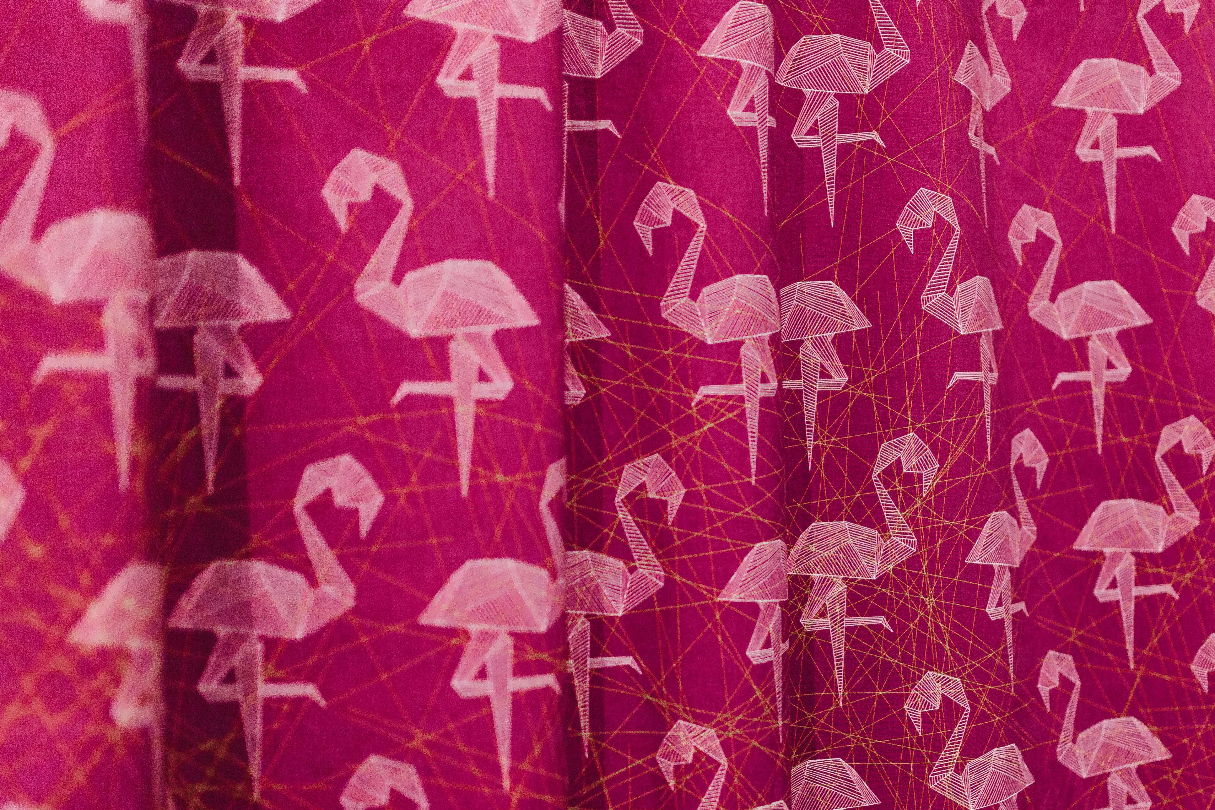 pink color, close-up, full frame, textured effect, indoors, representation, Pink Flamingo, flamingo, white color, abundance, creativity, no people, backgrounds, HD Wallpaper