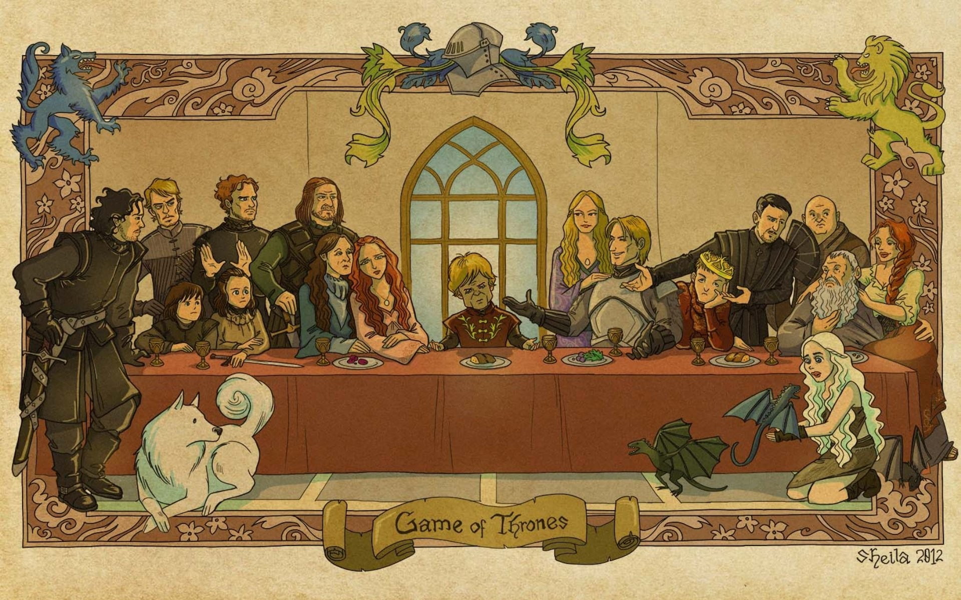 The Last Supper, 1080P, Game of Thrones, HD Wallpaper
