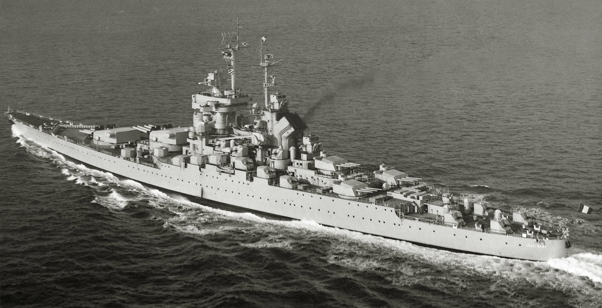 Warship, French Battleship Jean Bart (1940), 1080P, Battleship, Warships, HD Wallpaper