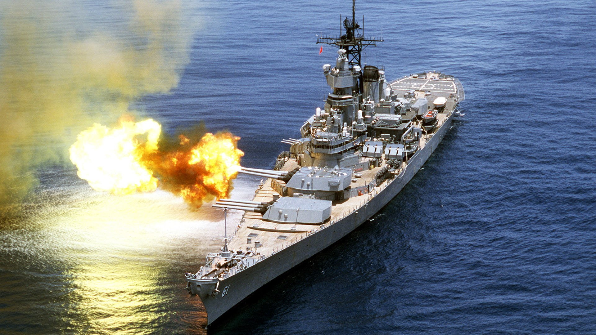 1080P, Warship, USS Iowa (BB-61), Battleship, Warships, HD Wallpaper