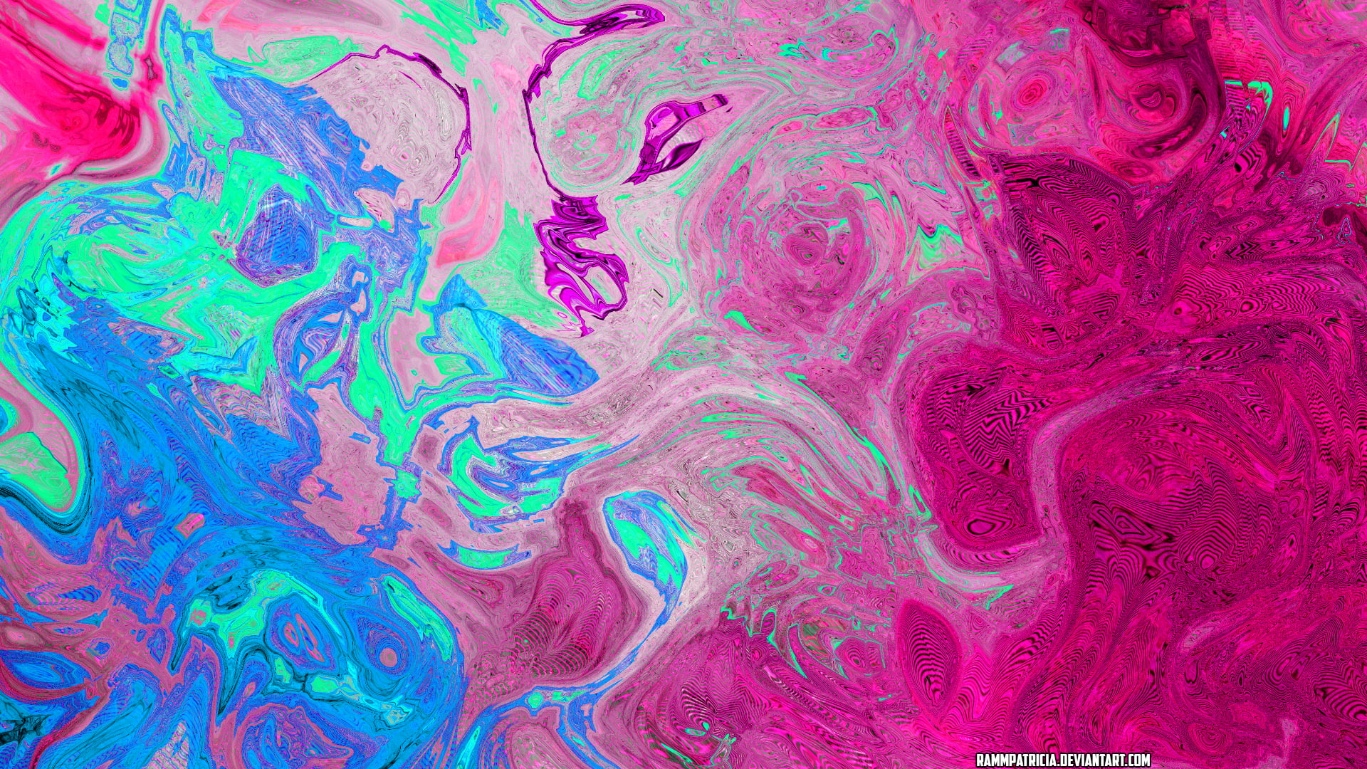 digital, abstract, digital art, 1080P, RammPatricia, HD Wallpaper