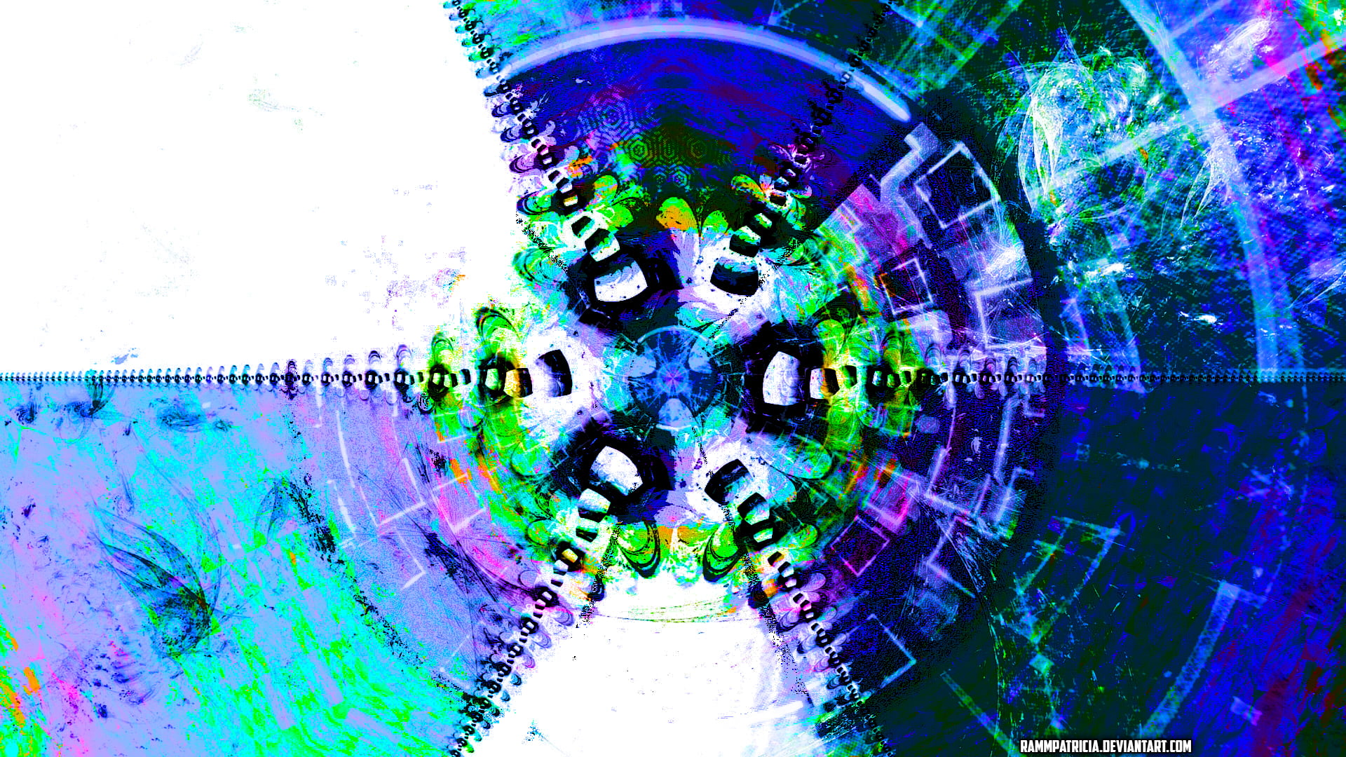 1080P, digital, colorful, abstract, RammPatricia, digital art, HD Wallpaper