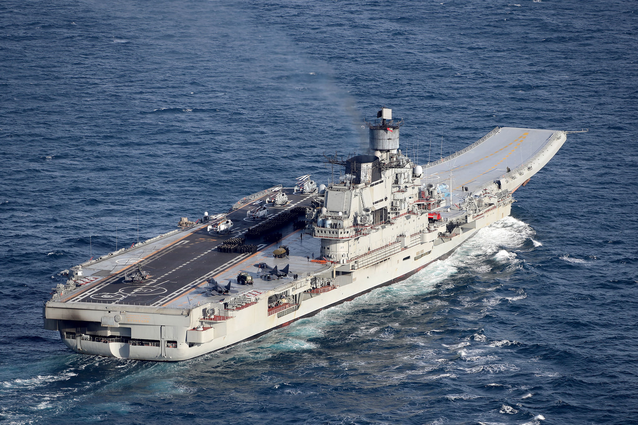 shipping, navy, 1080P, sea, high angle view, admiral kuznetsov carrier, nature, nautical vessel, freight transportation, ship, outdoors, military training, HD Wallpaper