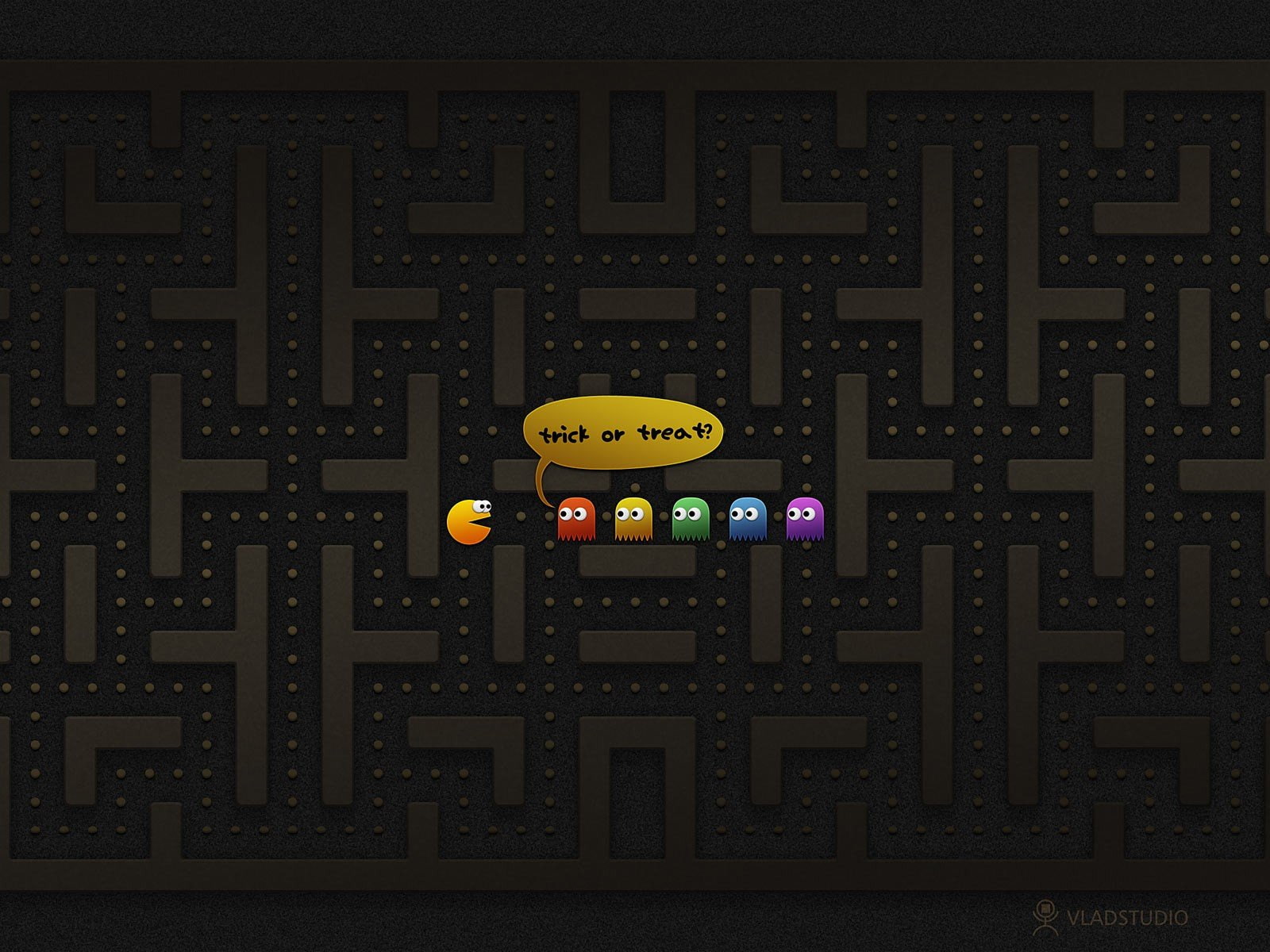 creativity, studio shot, pattern, no people, yellow, illuminated, decoration, 720P, pacman blinky pinky inky clyde, shape, multi colored, art and craft, HD Wallpaper