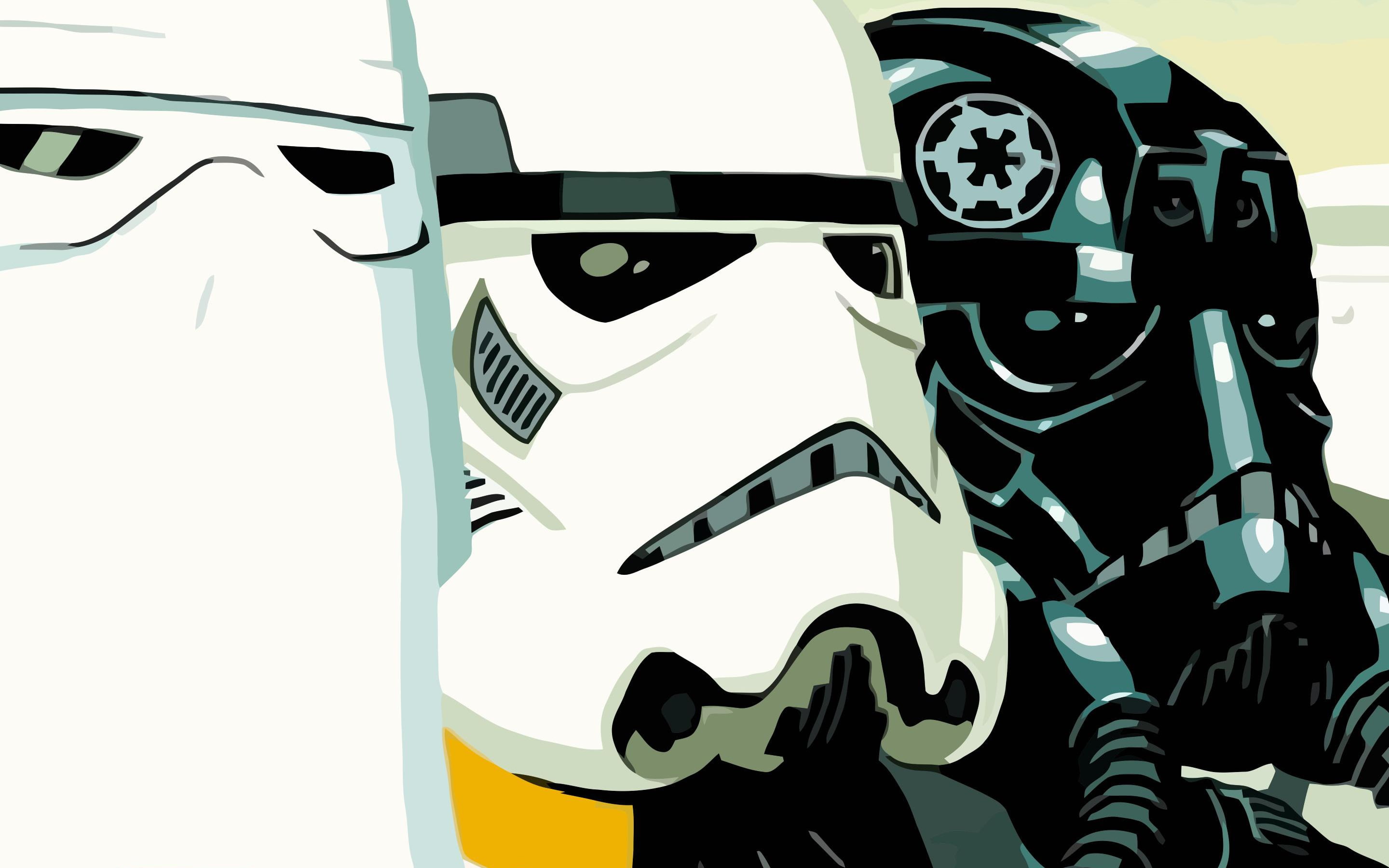arts culture and entertainment, illustration, creativity, shadow, wars, close-up, Star Wars, nature, art and craft, human representation, Storm Troopers, HD Wallpaper