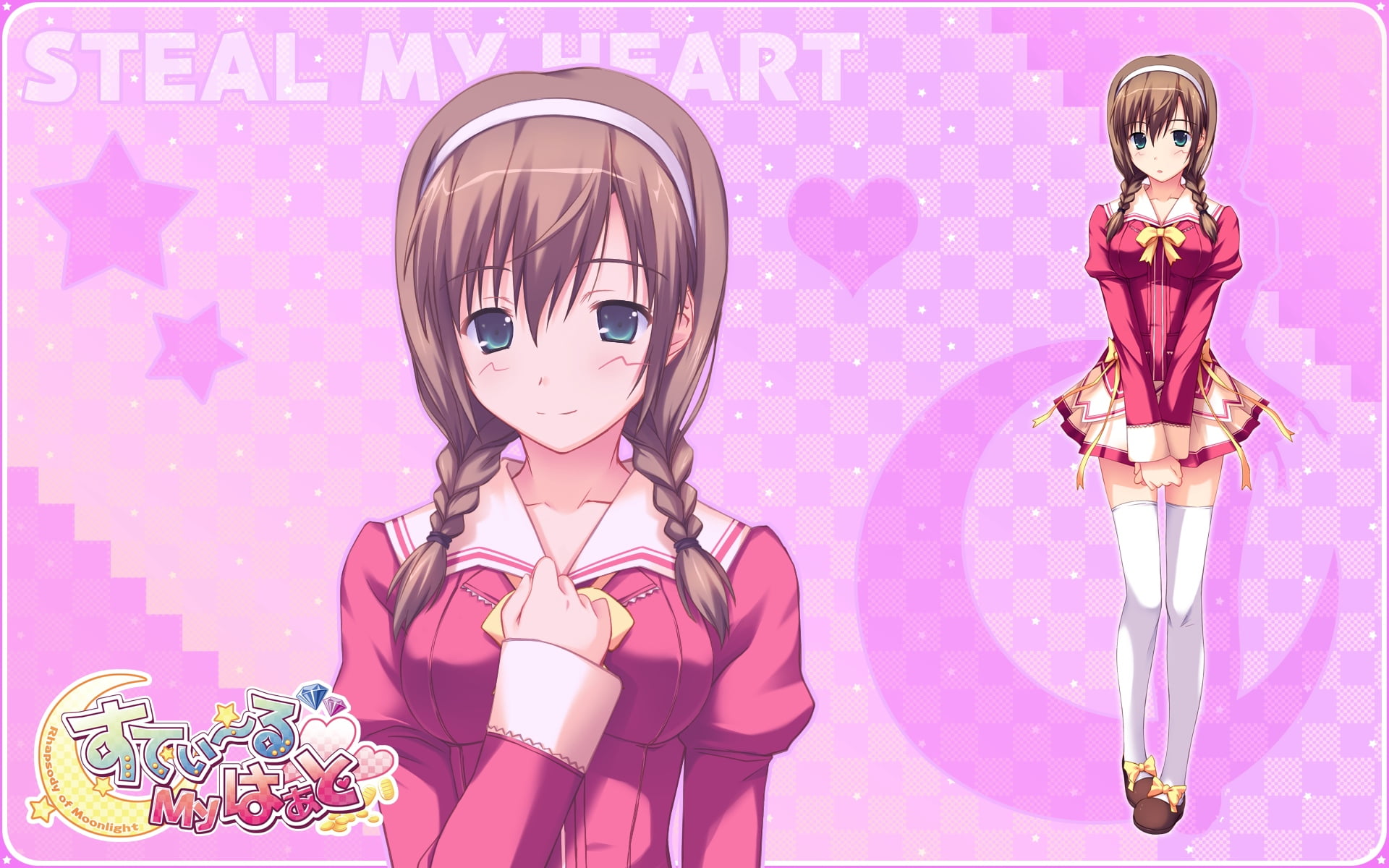 heart, women, child, human representation, art and craft, purple, people, steal my heart, fun, representation, front view, childhood, creativity, girl, HD Wallpaper