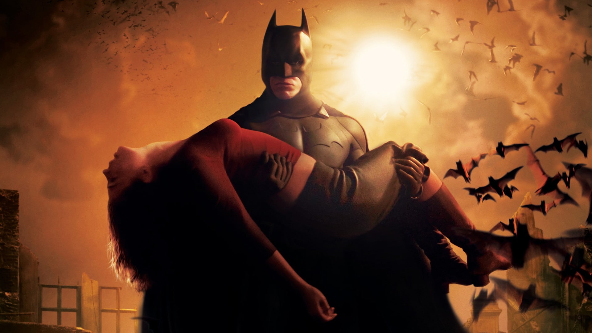 begins, katie, batman, dawes, rachel, movies, 1080P, holmes, HD Wallpaper
