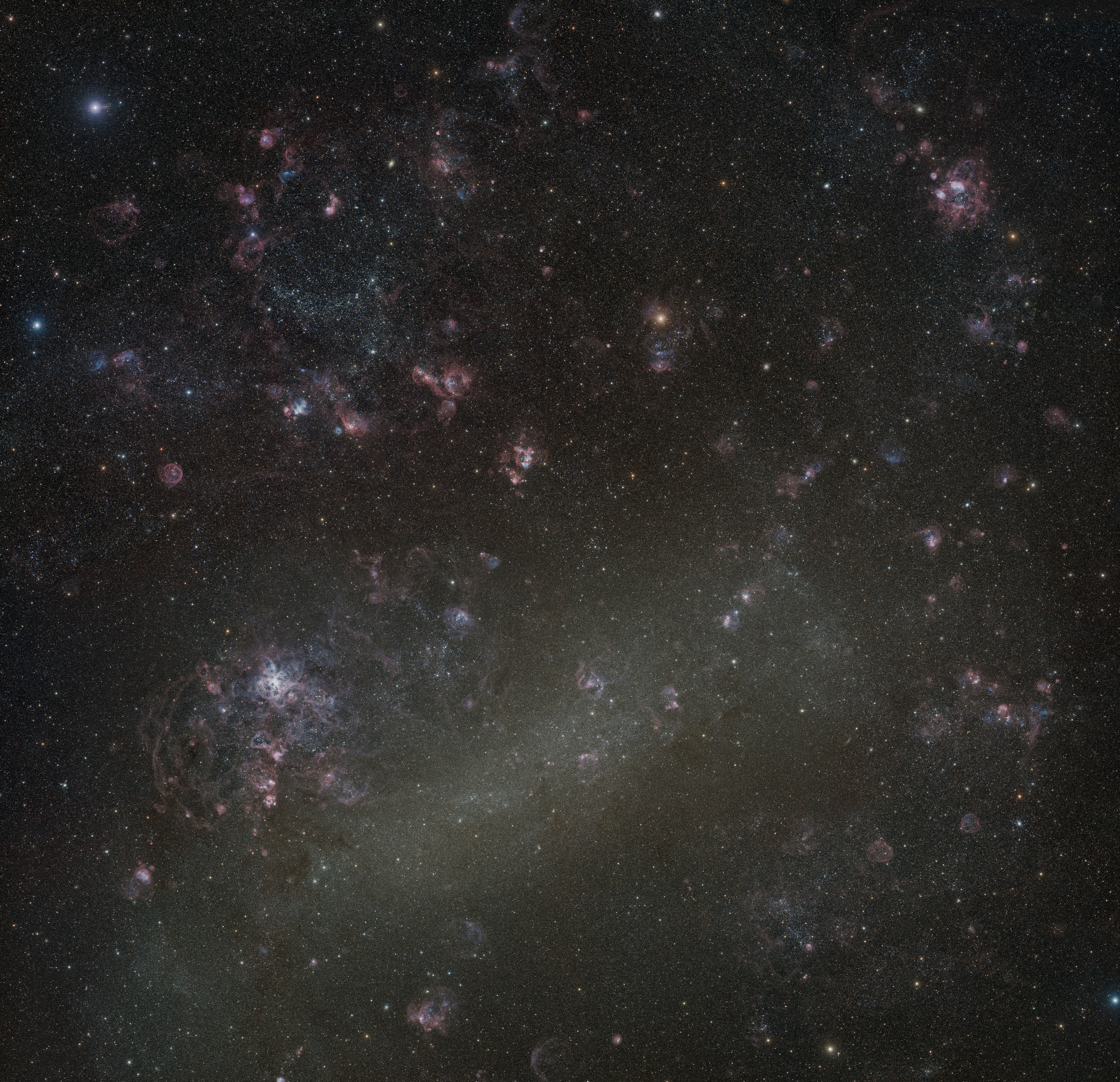 LMC, BMO, space, The Large Magellanic Cloud, dwarf galaxy, 5K, Large Magellanic Cloud, HD Wallpaper