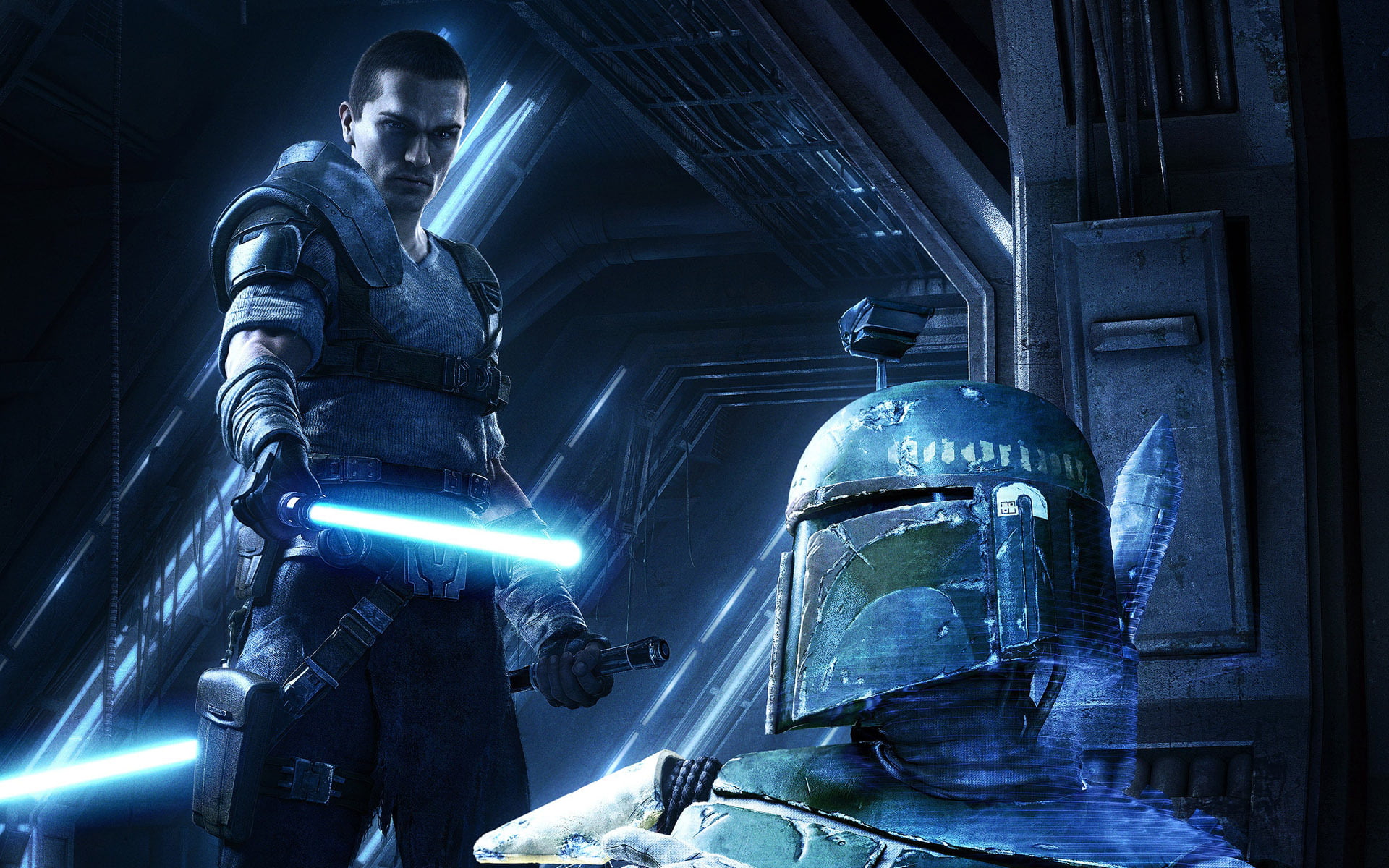 night, lightsaber, architecture, futuristic, uniform, illustration, jango, government, armed Forces, human representation, work Helmet, protection, people, HD Wallpaper