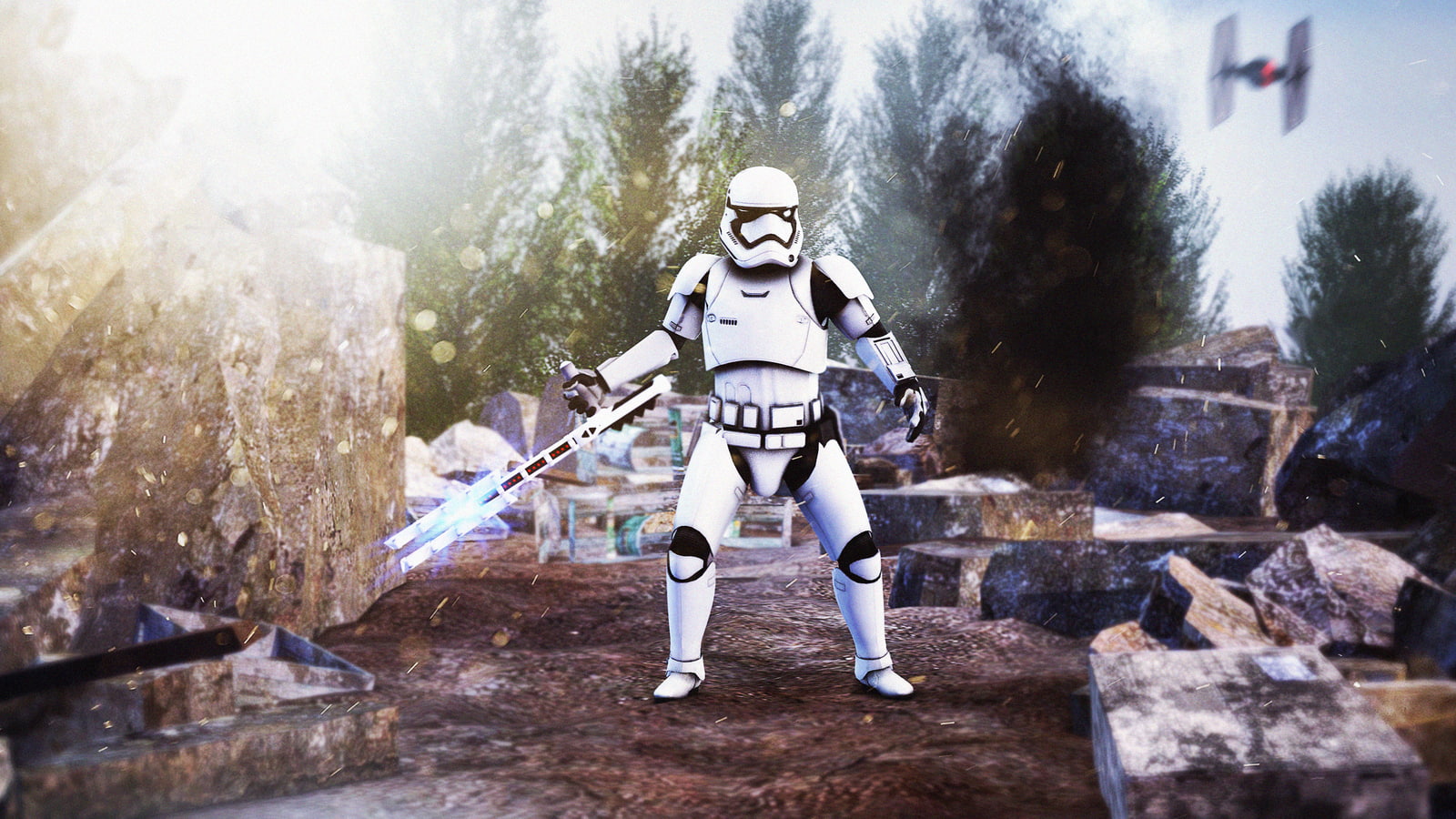 standing, TR-8R, nature, outdoors, headwear, lifestyles, rear view, adventure, Star Wars: The Force Awakens, clothing, real people, full length, sport, HD Wallpaper