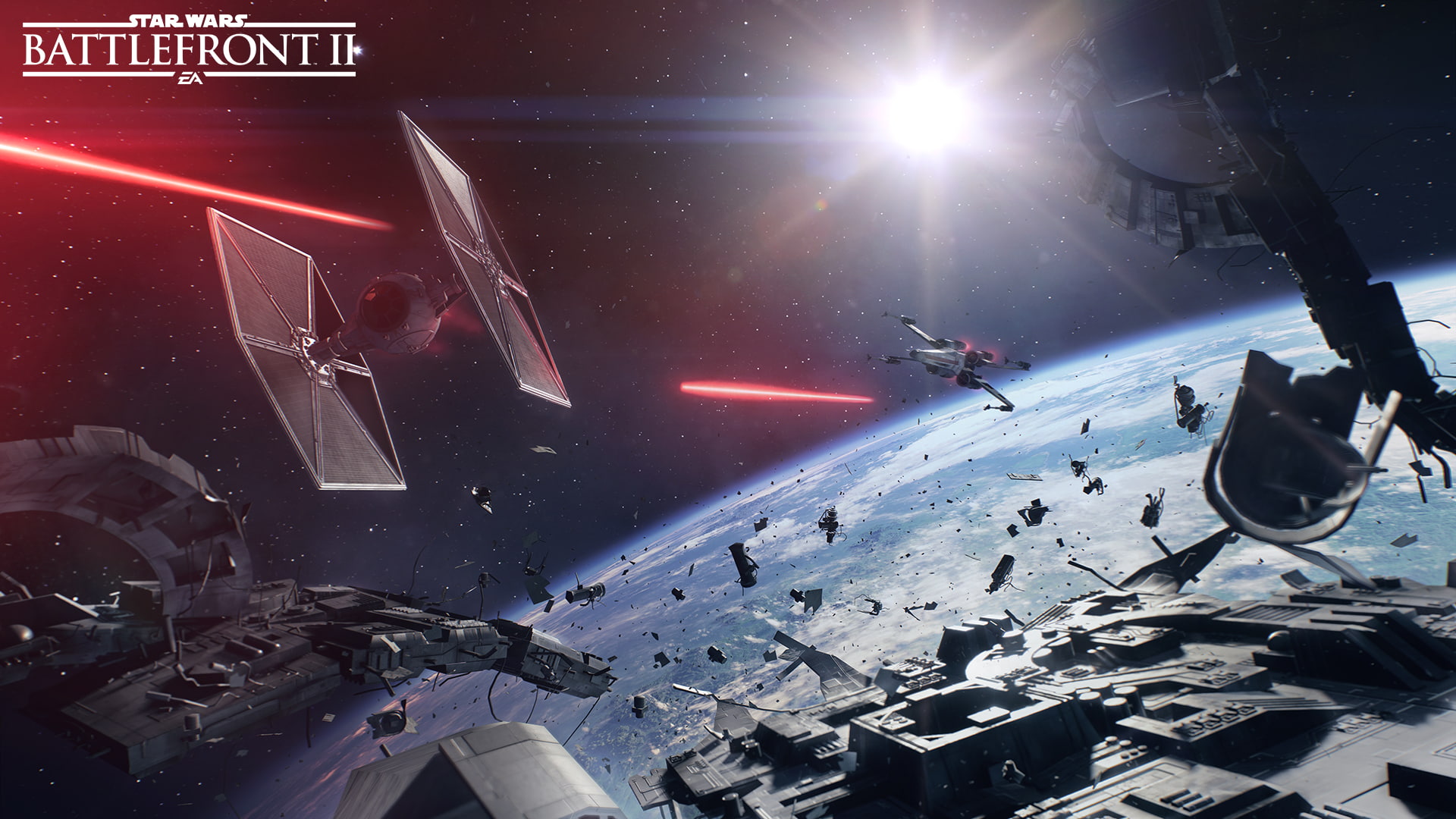 Star Wars Battlefront II (2017), TIE Fighter, 1080P, X-Wing, Star Wars, HD Wallpaper
