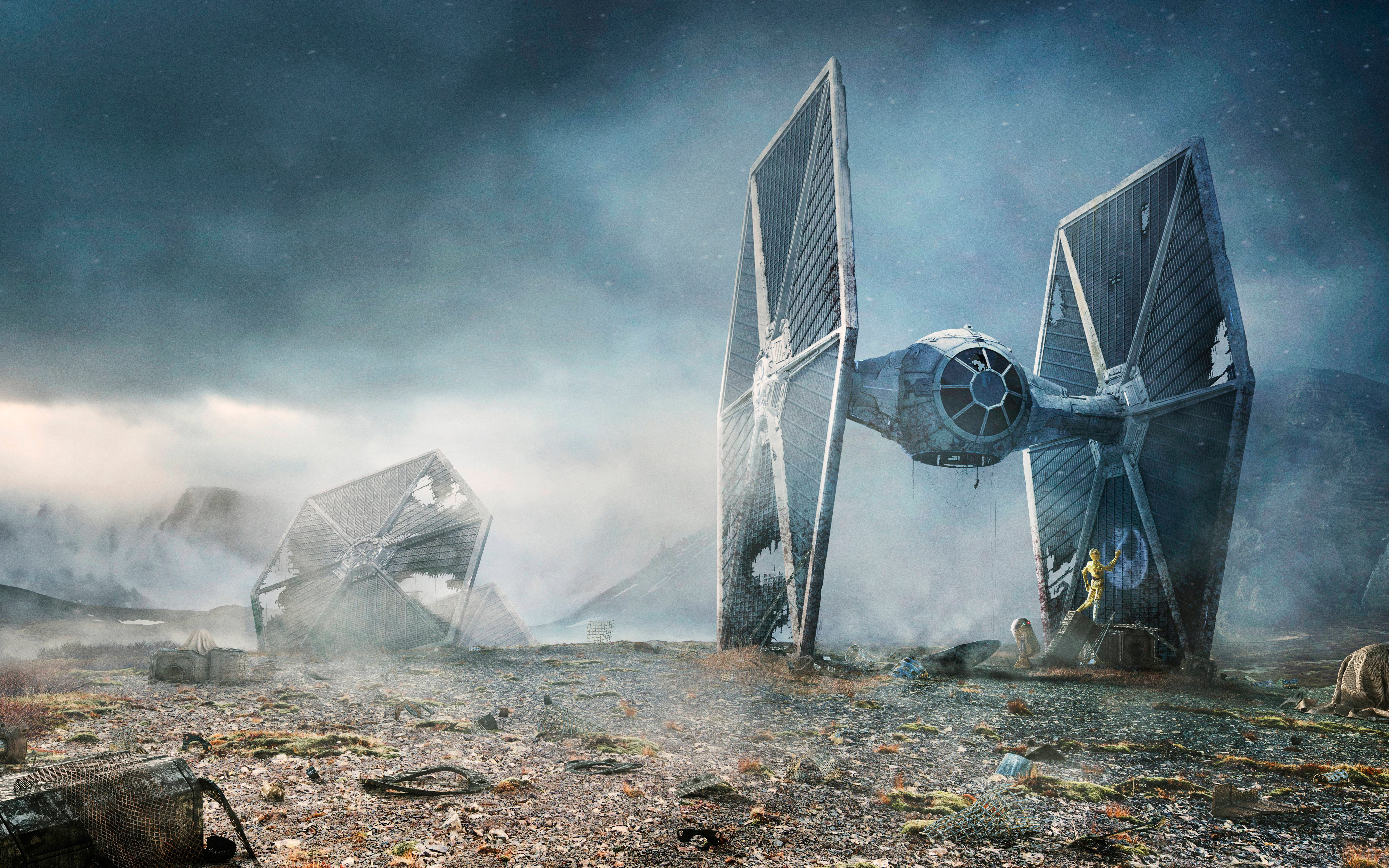 wars, 5K, star, 5k, tie, fighter, HD Wallpaper