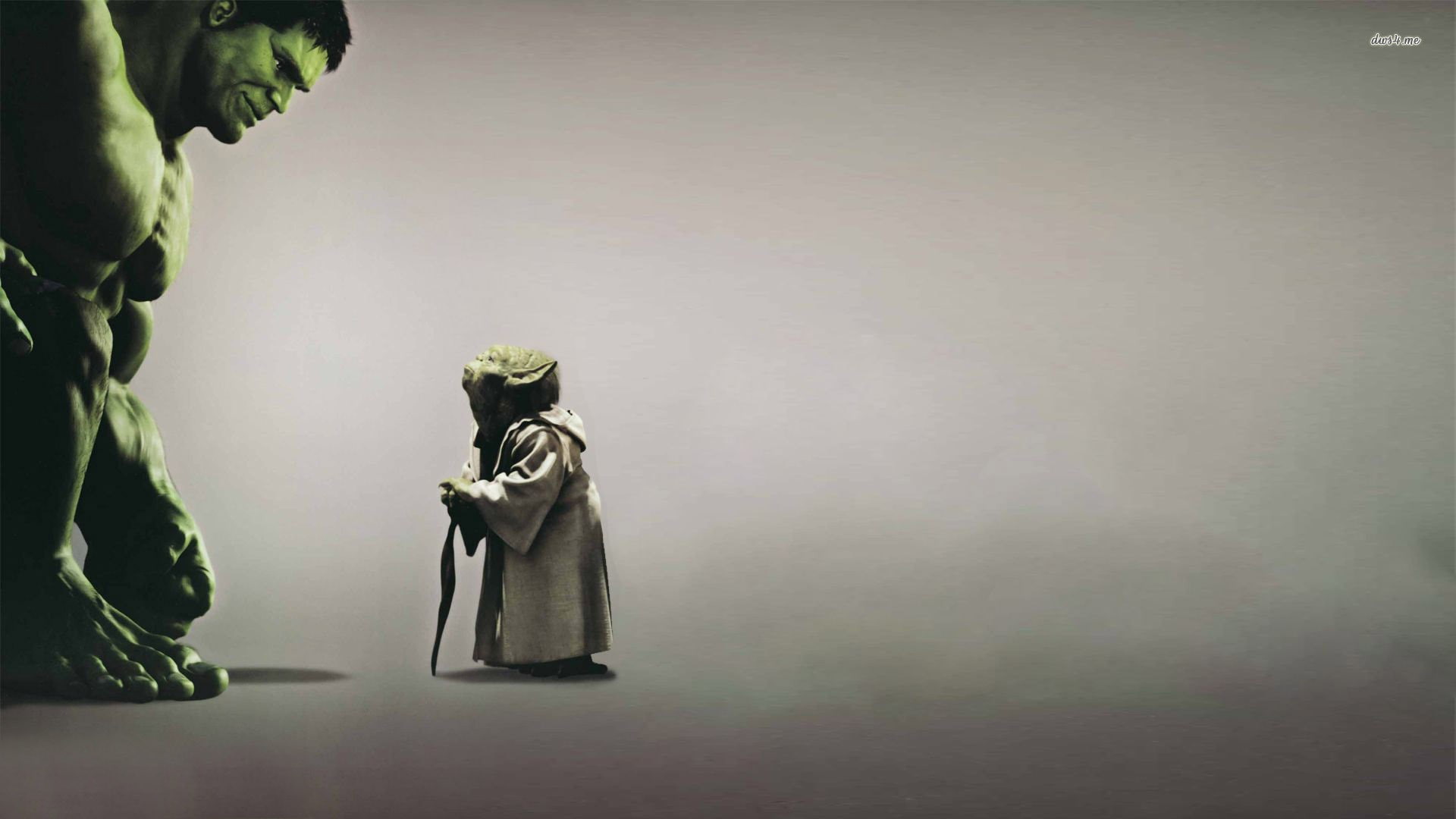 Hulk, 1080P, Yoda, Marvel Comics, Star Wars, HD Wallpaper