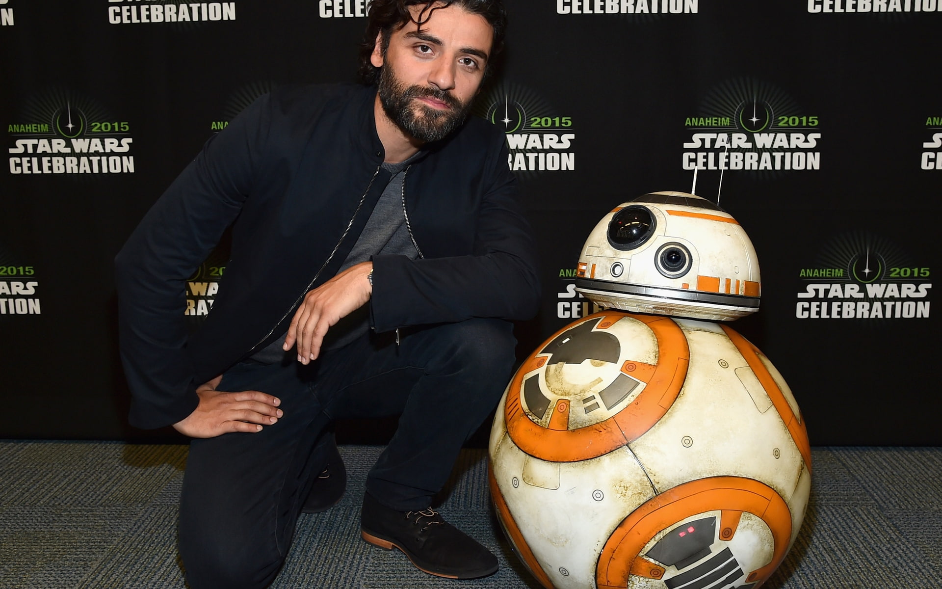 oscar, robot, wars, awakens, star, r2d2, force, isaac, star wars 7, 1080P, HD Wallpaper