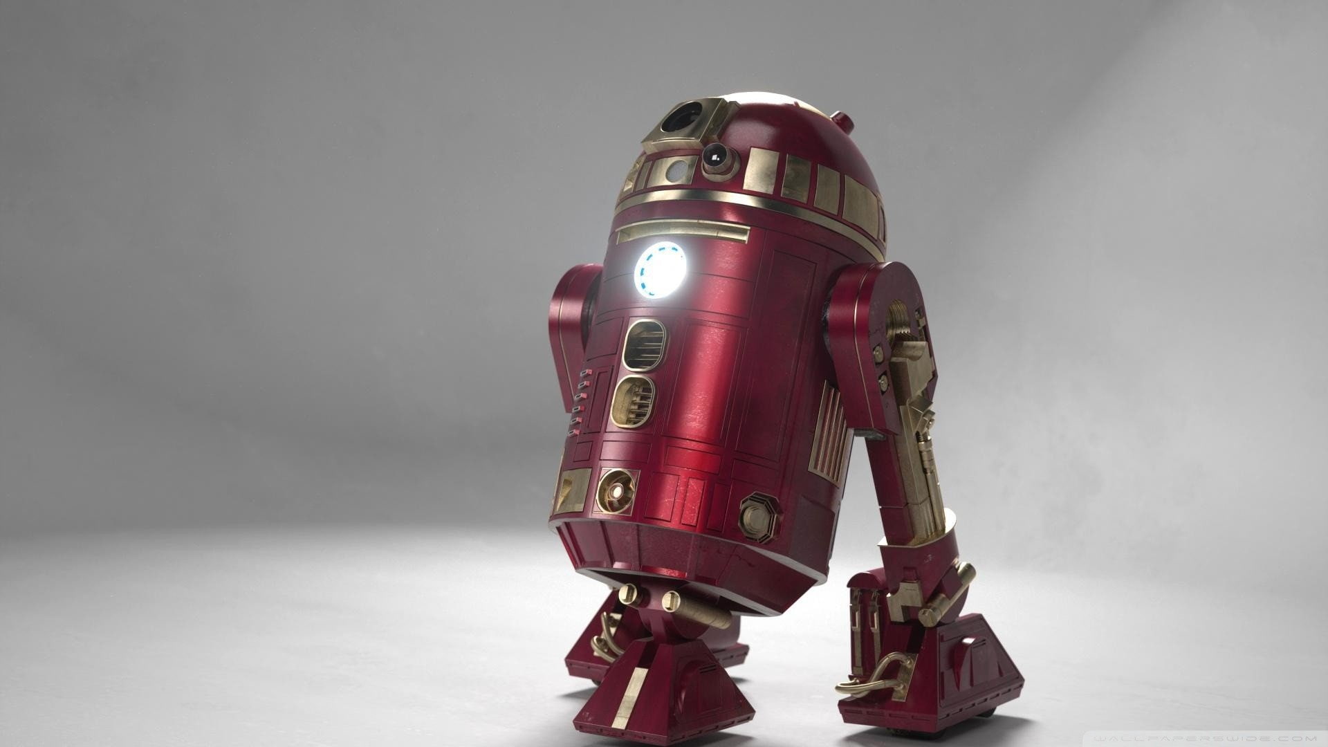 man, 1080P, r2d2, wars, star, iron, HD Wallpaper