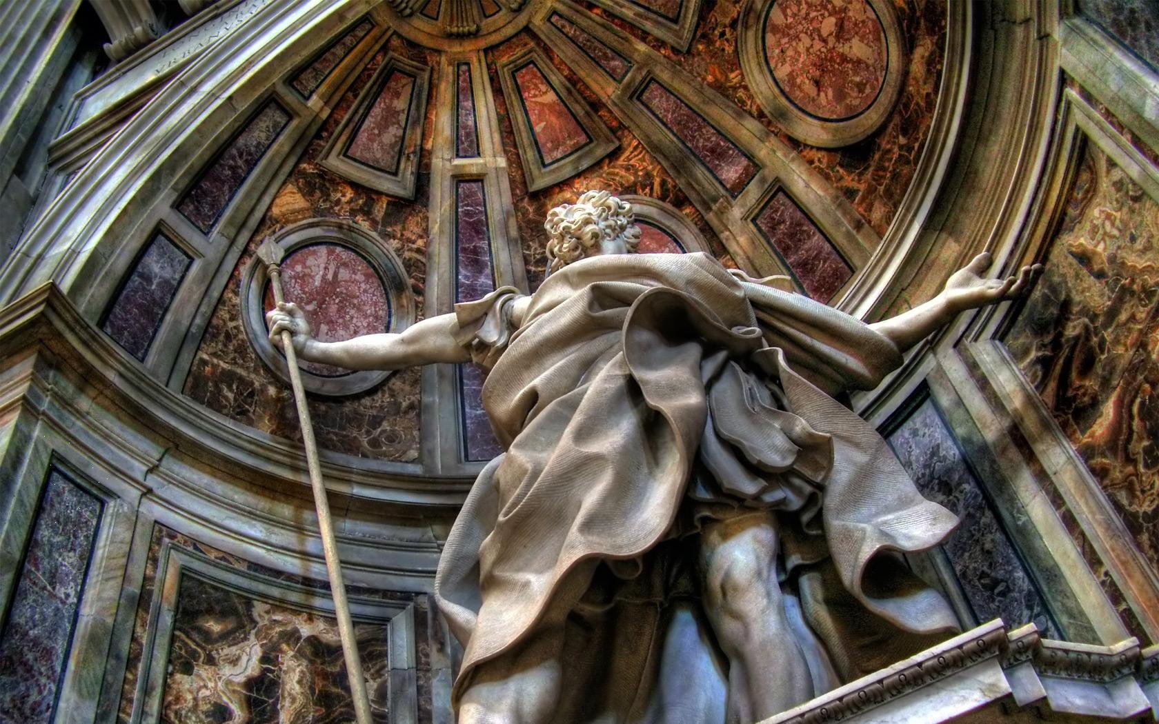hd, 720P, traditional art, Church, concepts, x, aircraft, 1680x1050 px, art, traditional, statue, px, HD Wallpaper