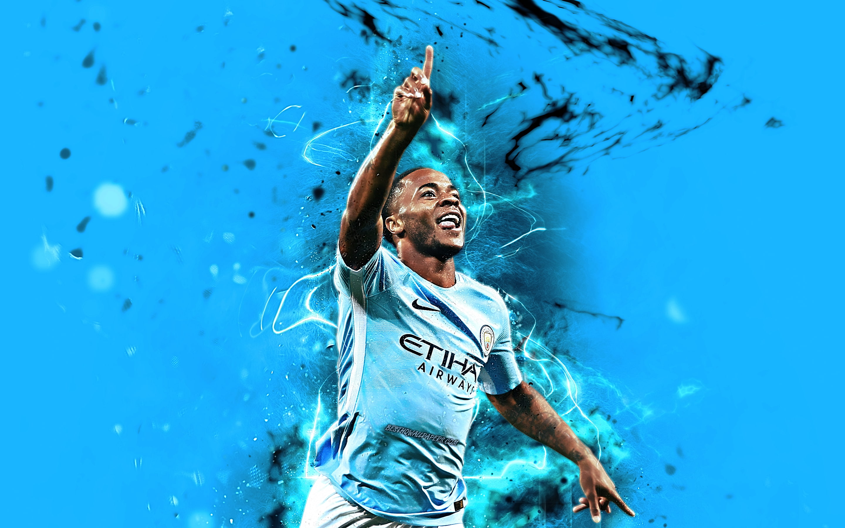 2K, Soccer, Manchester City F.C., Raheem Sterling, HD Wallpaper