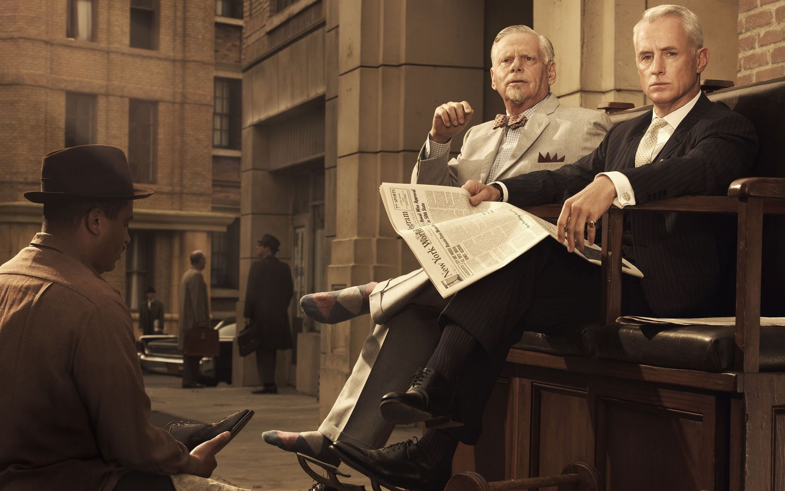 sterling, 2K, cooper, mad men, HD Wallpaper