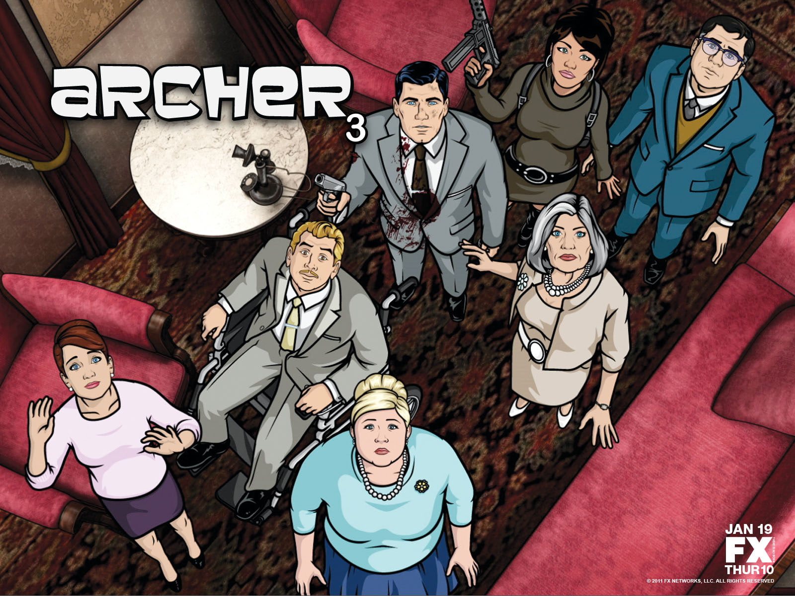 sterling, tunt, archer, 720P, cheryl, HD Wallpaper